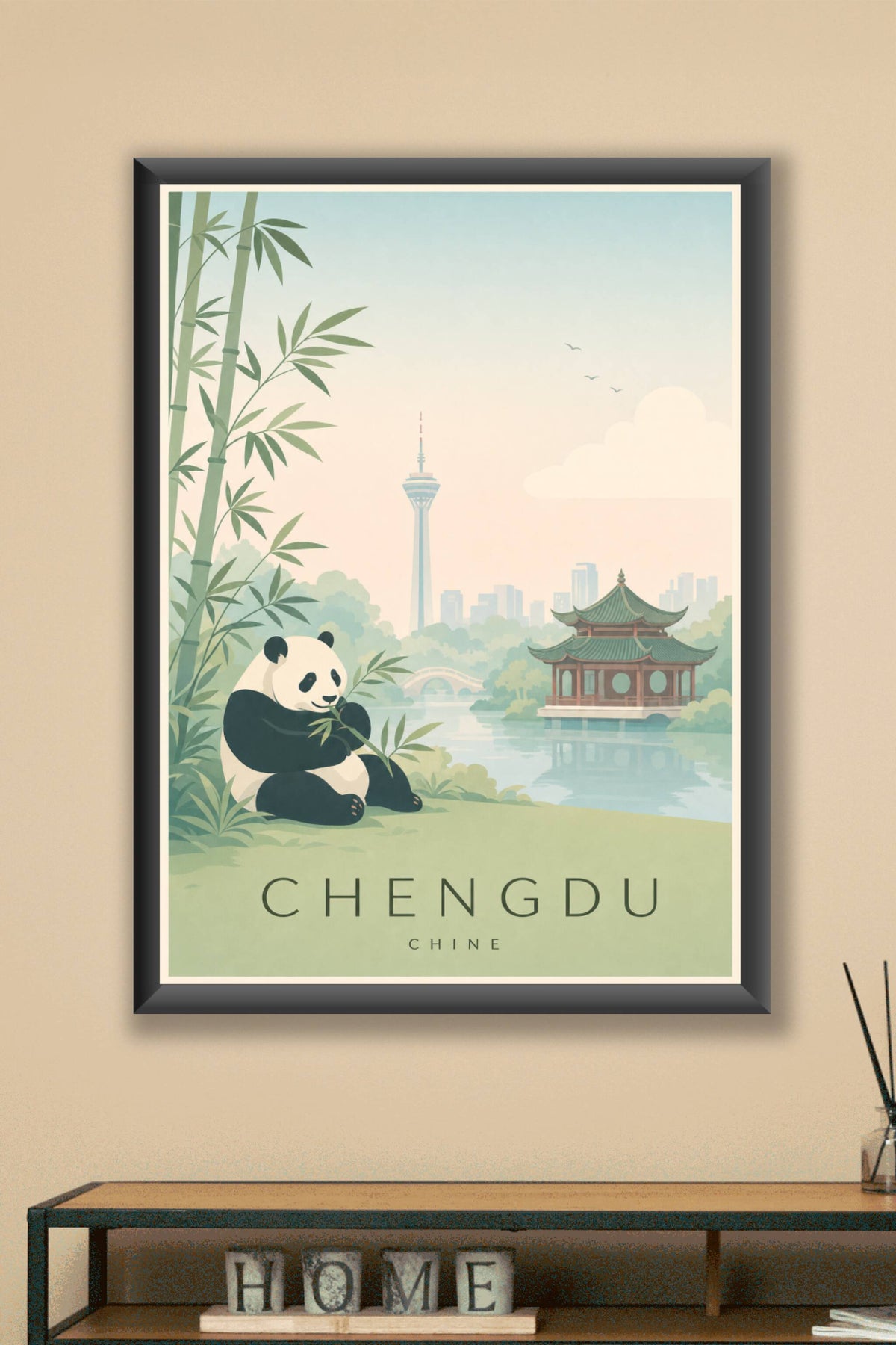 Affiche de Chengdu - Poster Calme