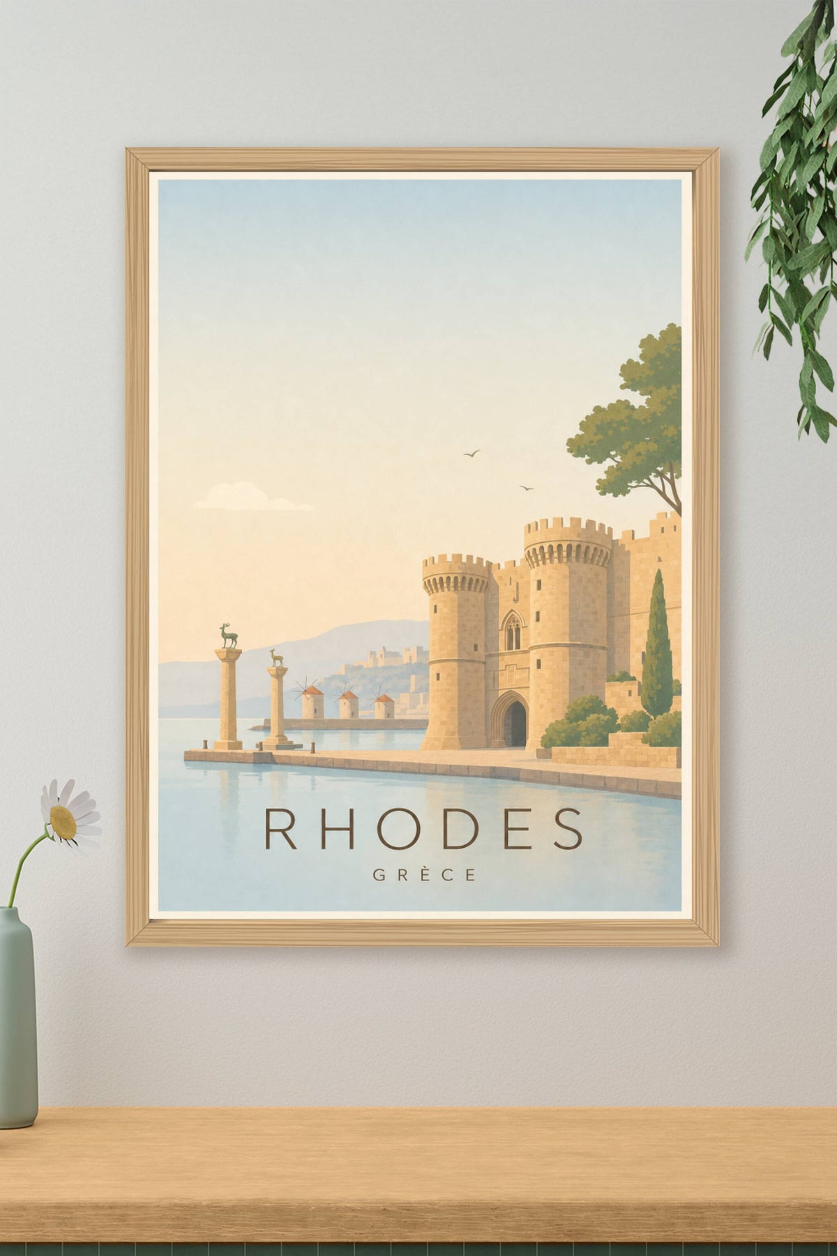 Affiche de Rhodes - Poster Calme