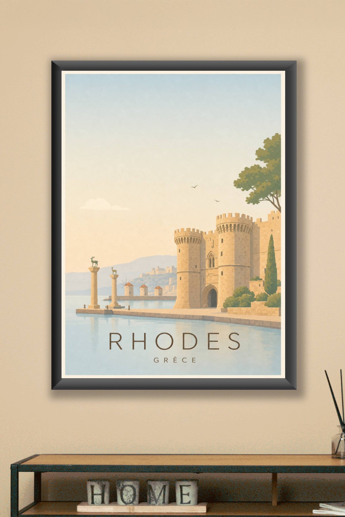 Affiche de Rhodes - Poster Calme