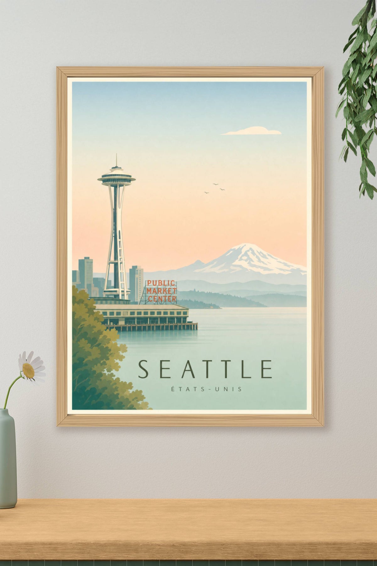 Affiche de Seattle - Poster Calme