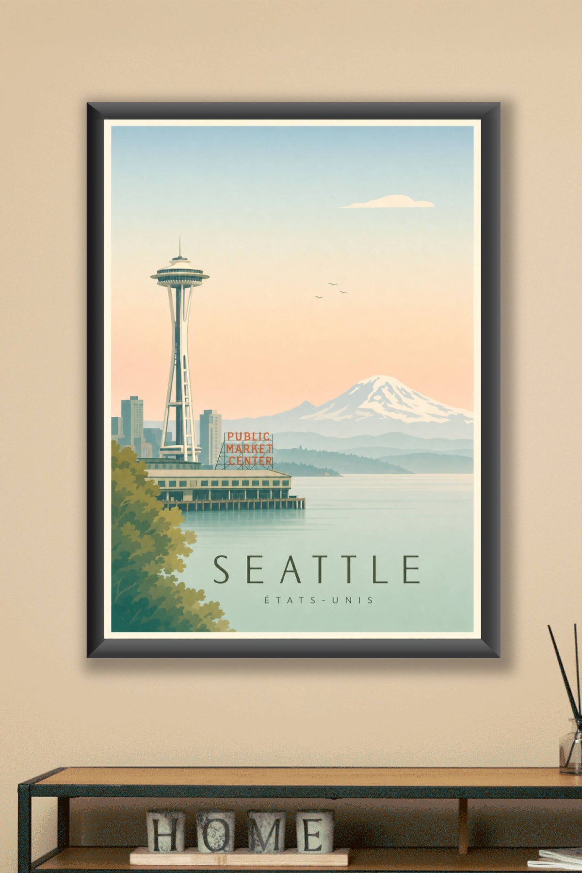 Affiche de Seattle - Poster Calme