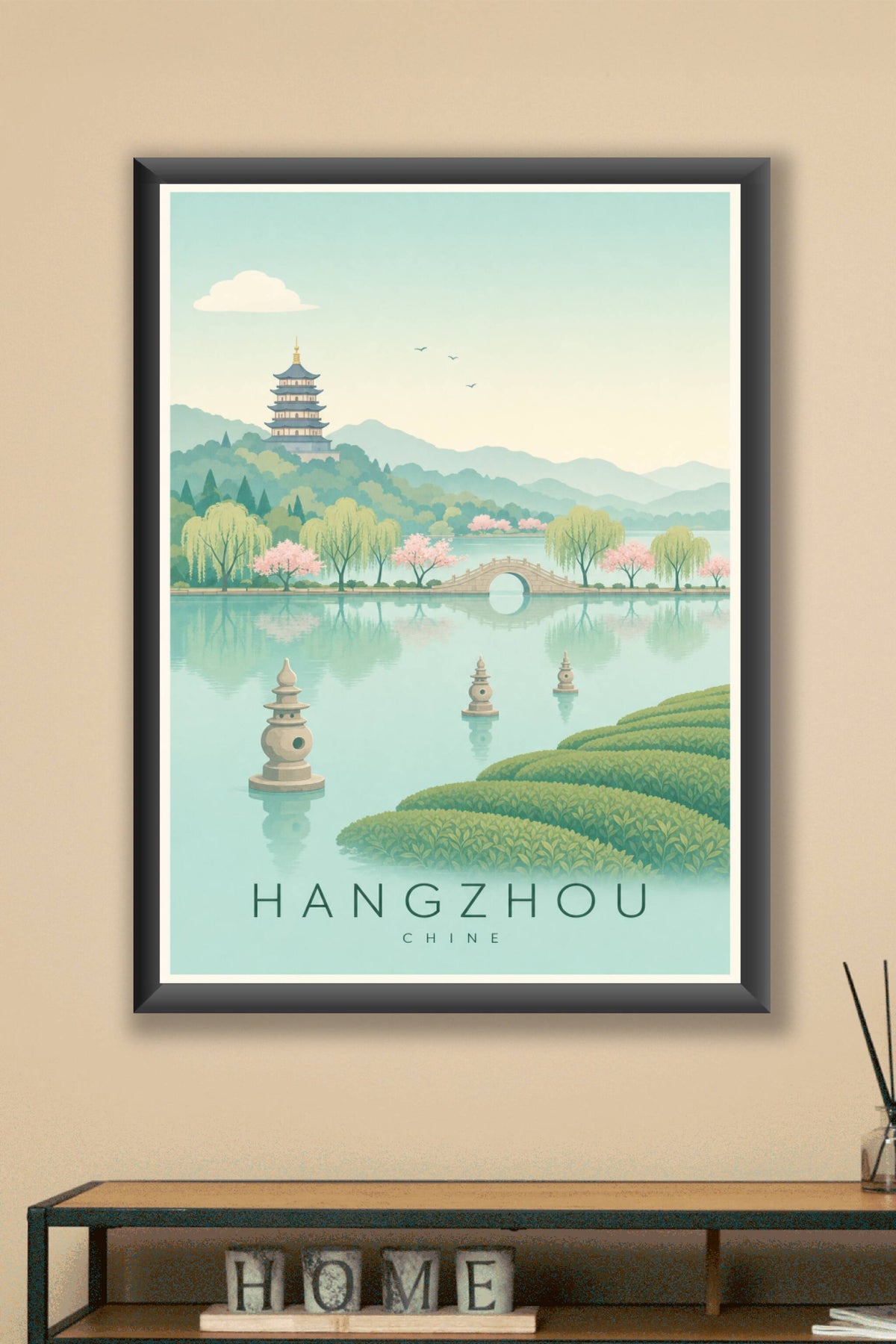 Affiche de Hangzhou - Poster Calme