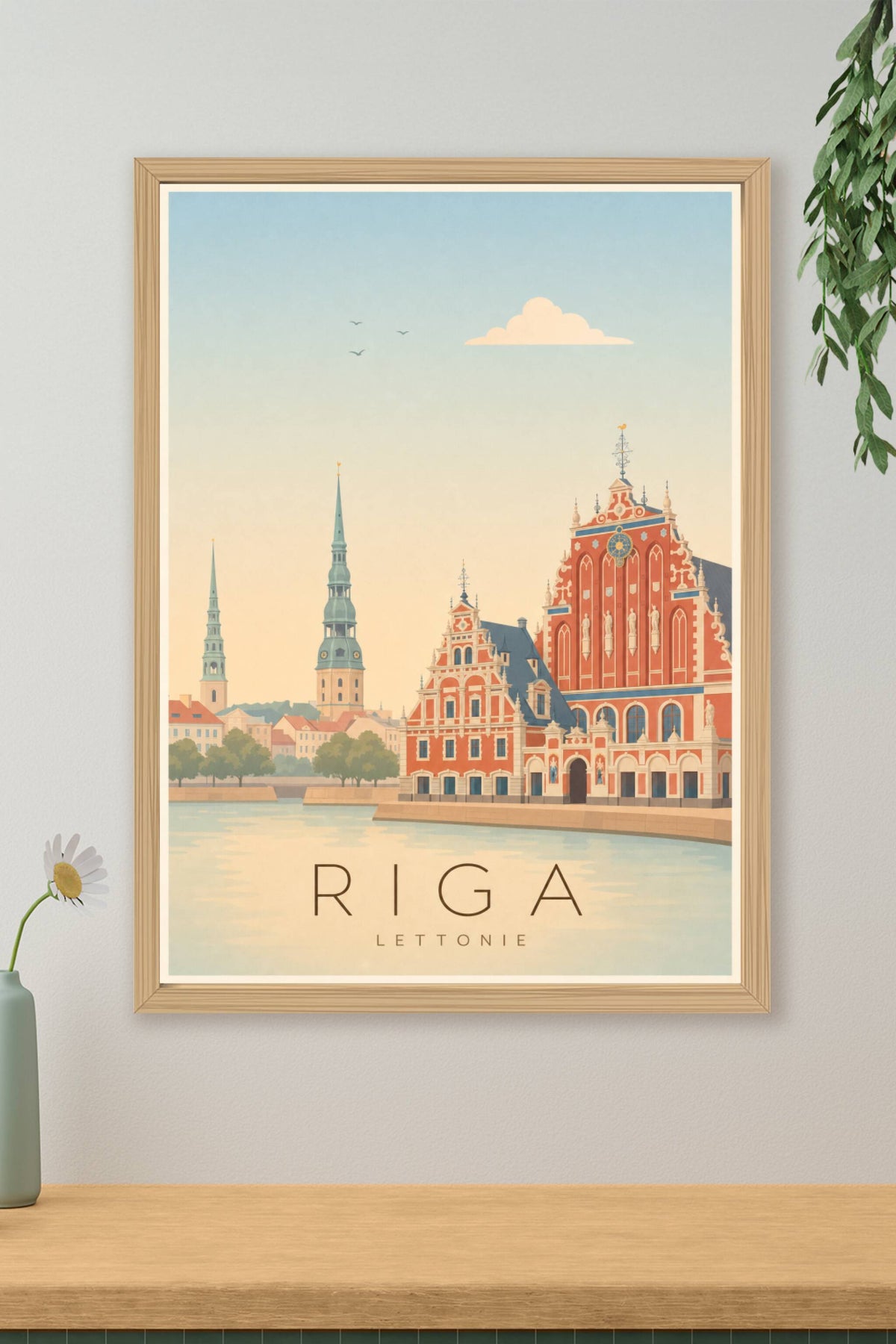 Affiche de Riga - Poster Calme