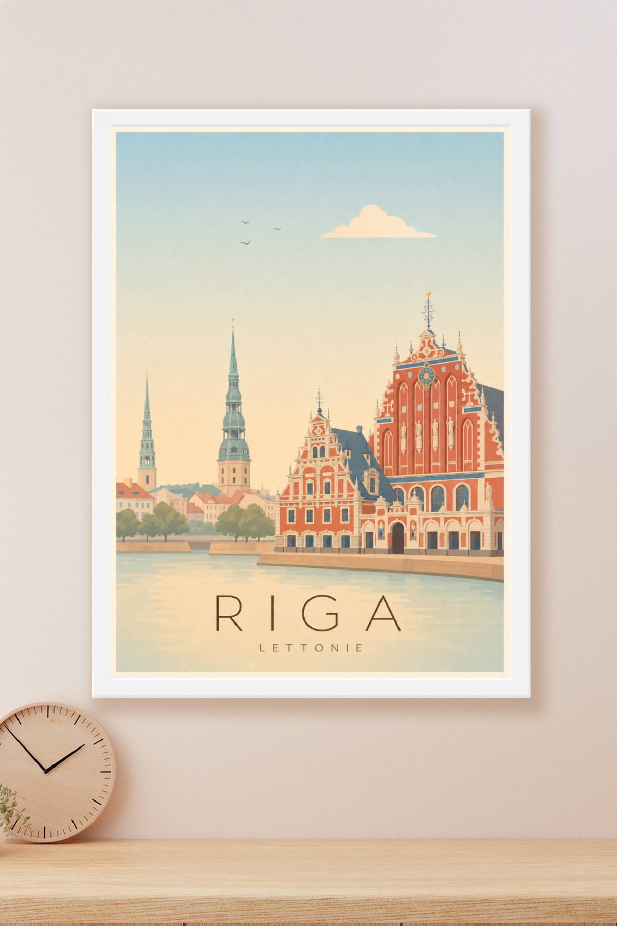 Affiche de Riga - Poster Calme