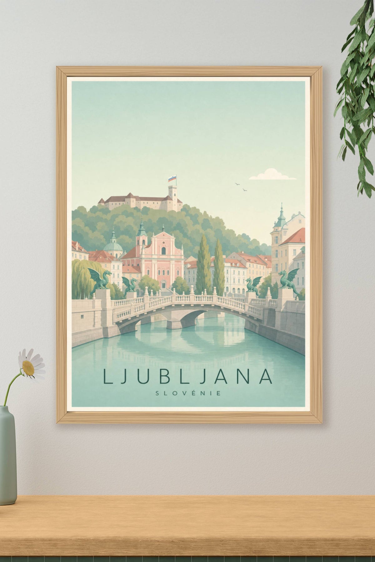 Affiche de Ljubljana - Poster Calme