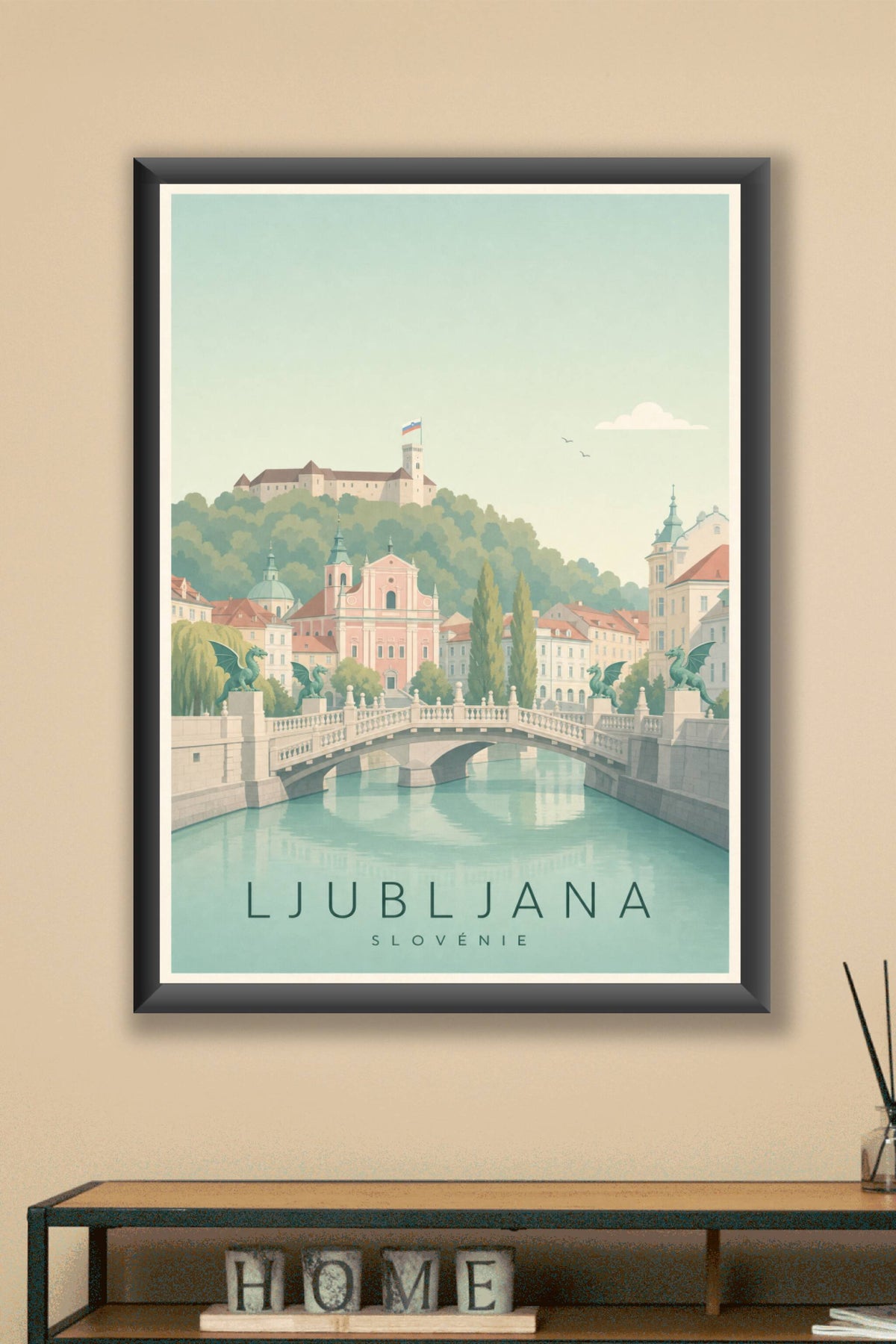 Affiche de Ljubljana - Poster Calme