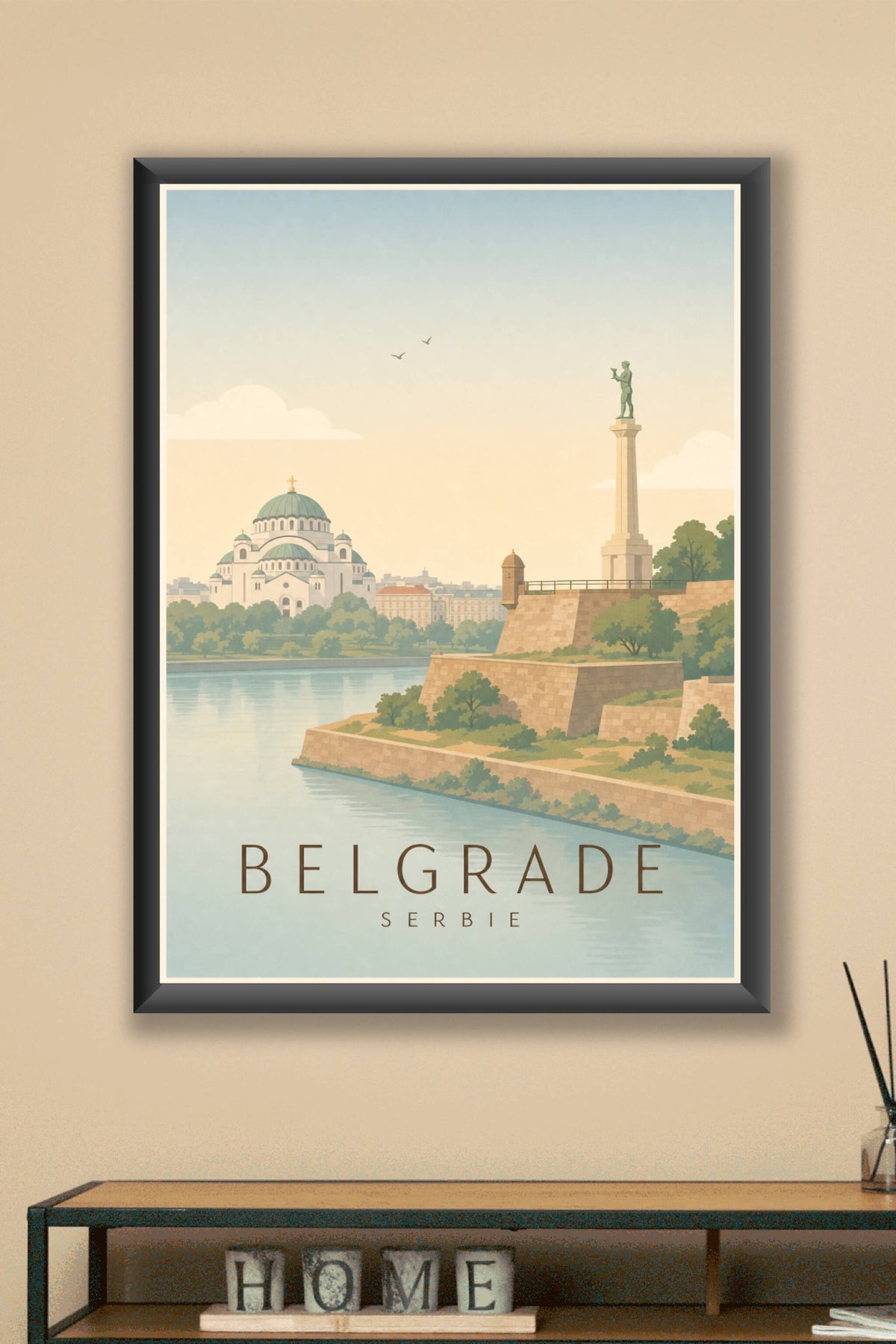 Affiche de Belgrade - Poster Calme