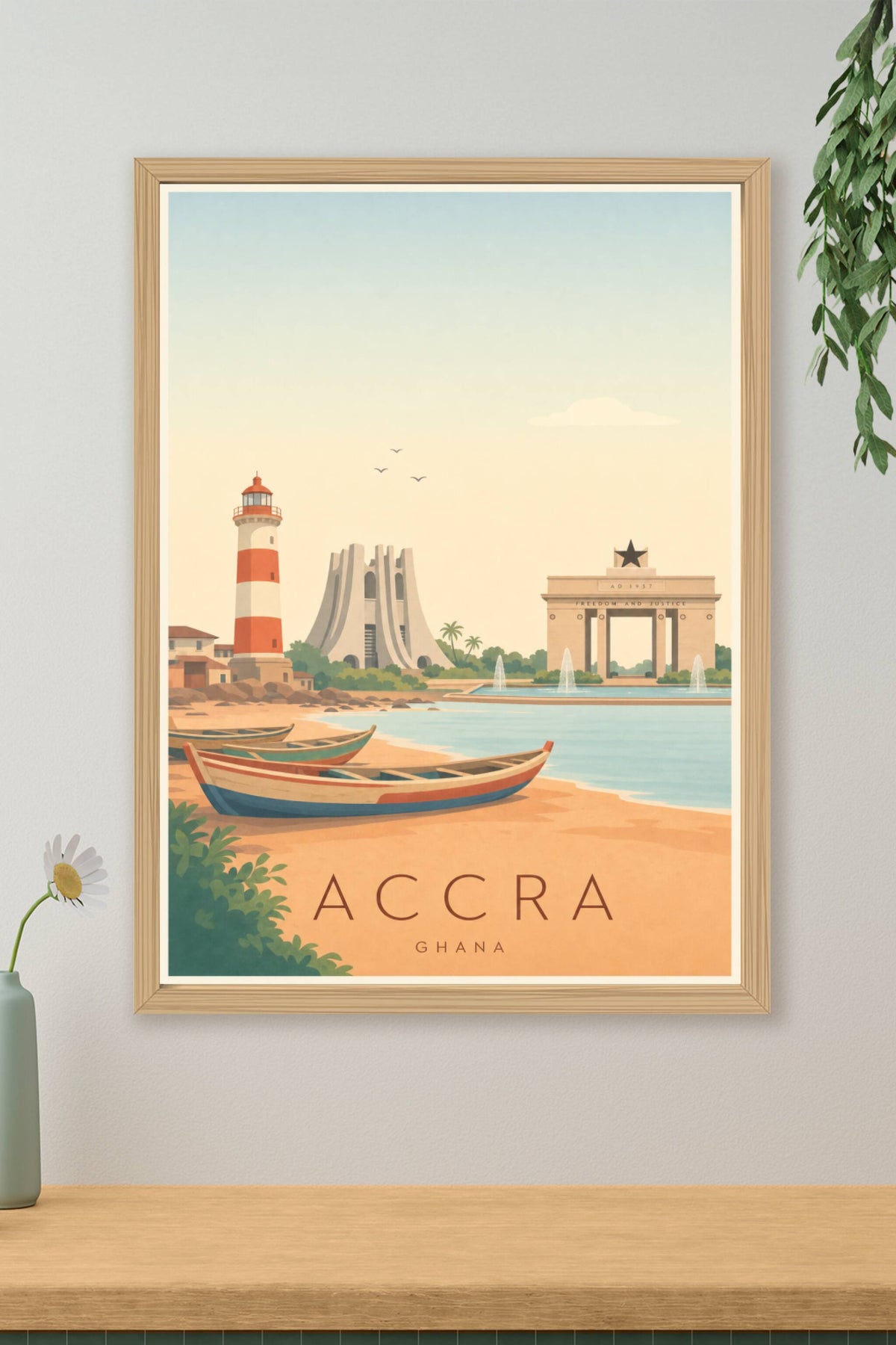 Affiche d'Accra - Poster Calme