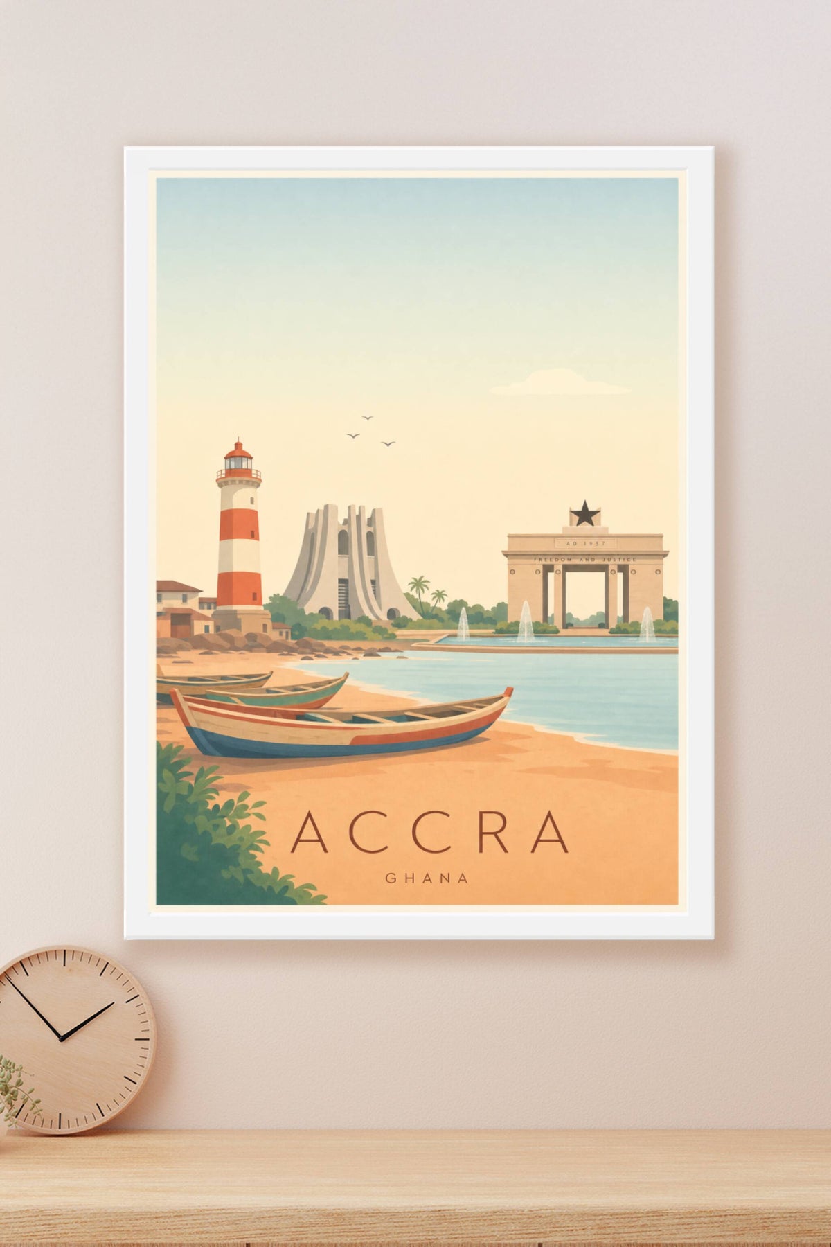 Affiche d'Accra - Poster Calme
