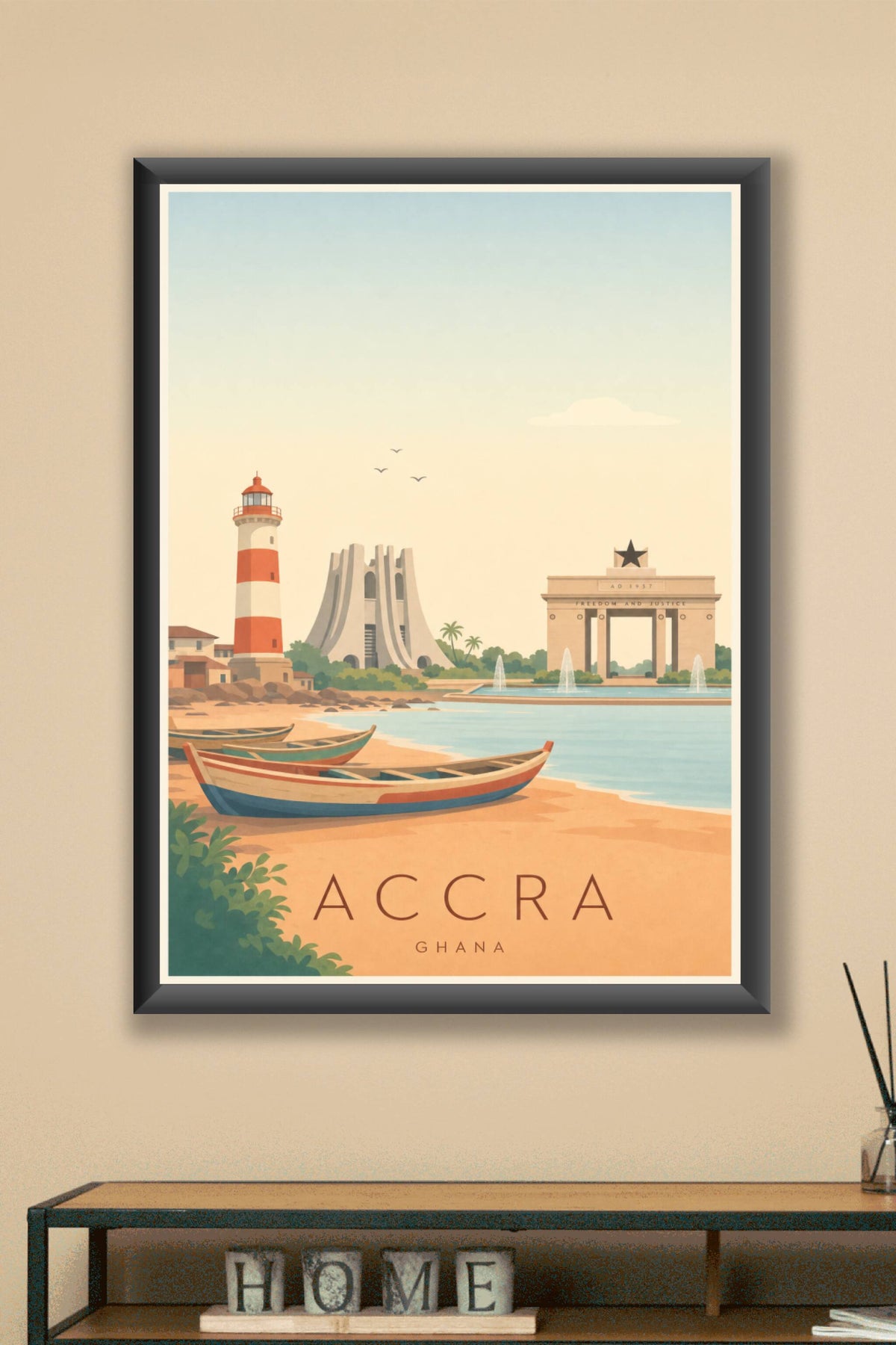 Affiche d'Accra - Poster Calme
