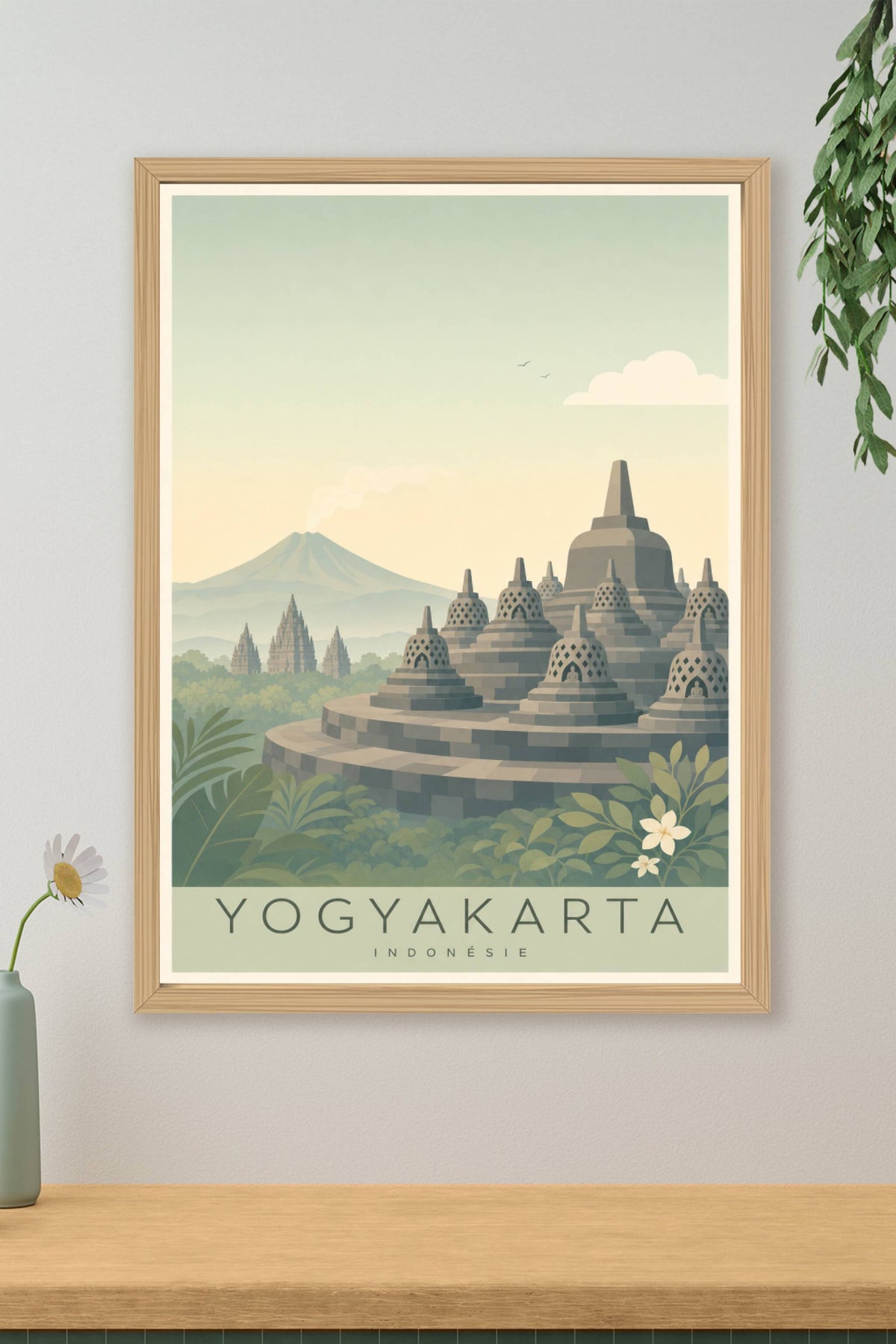 Affiche de Yogyakarta - Poster Calme