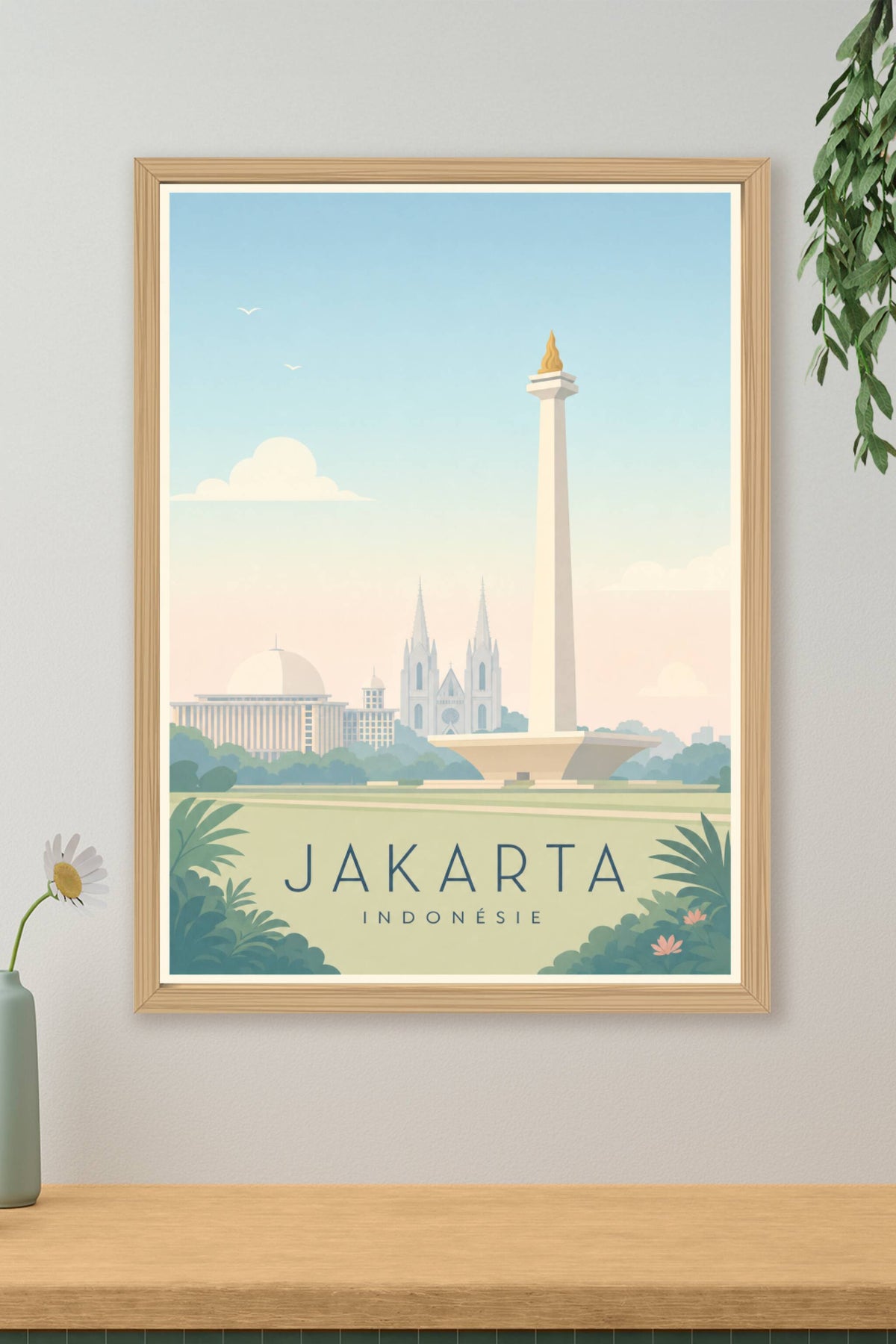Affiche de Jakarta - Poster Calme