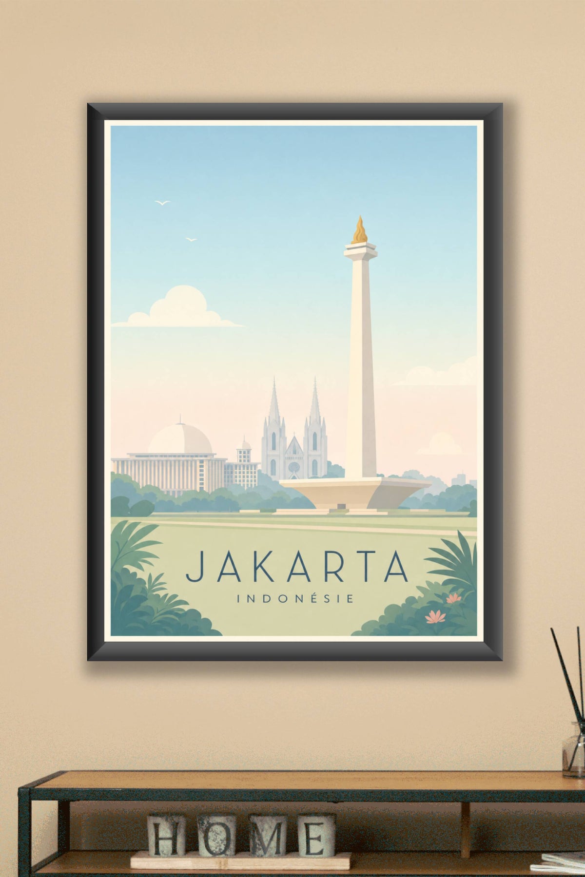 Affiche de Jakarta - Poster Calme