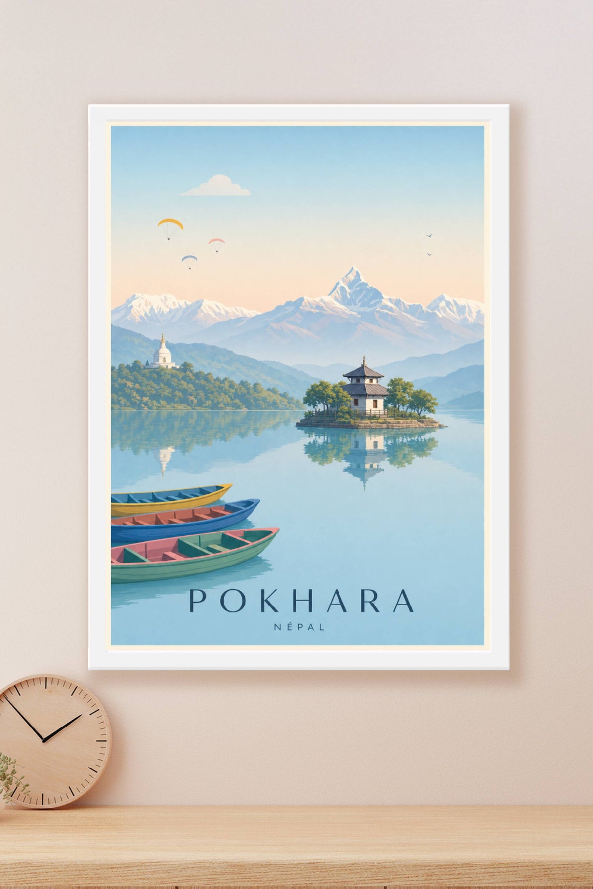 Affiche de Pokhara - Poster Calme