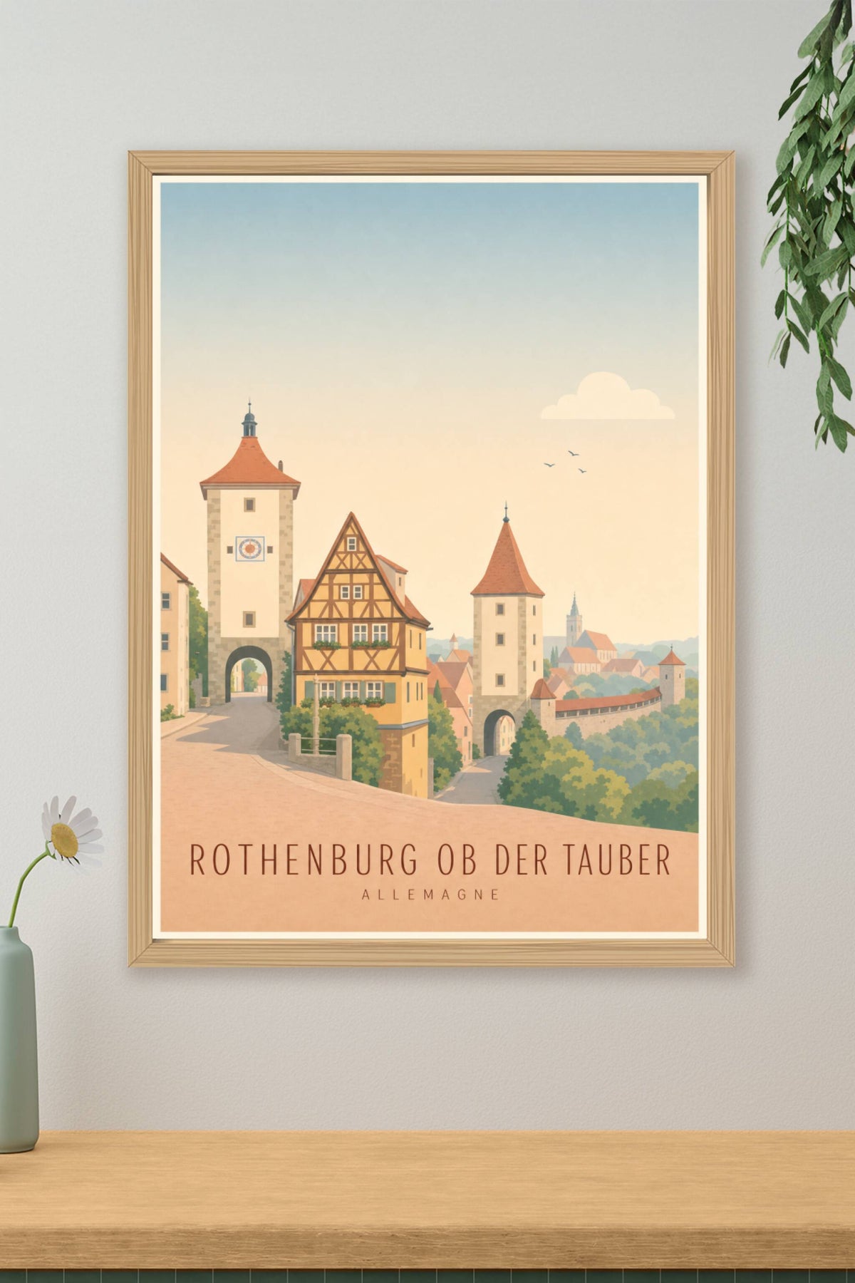 Affiche de Rothenburg ob der Tauber - Poster Calme