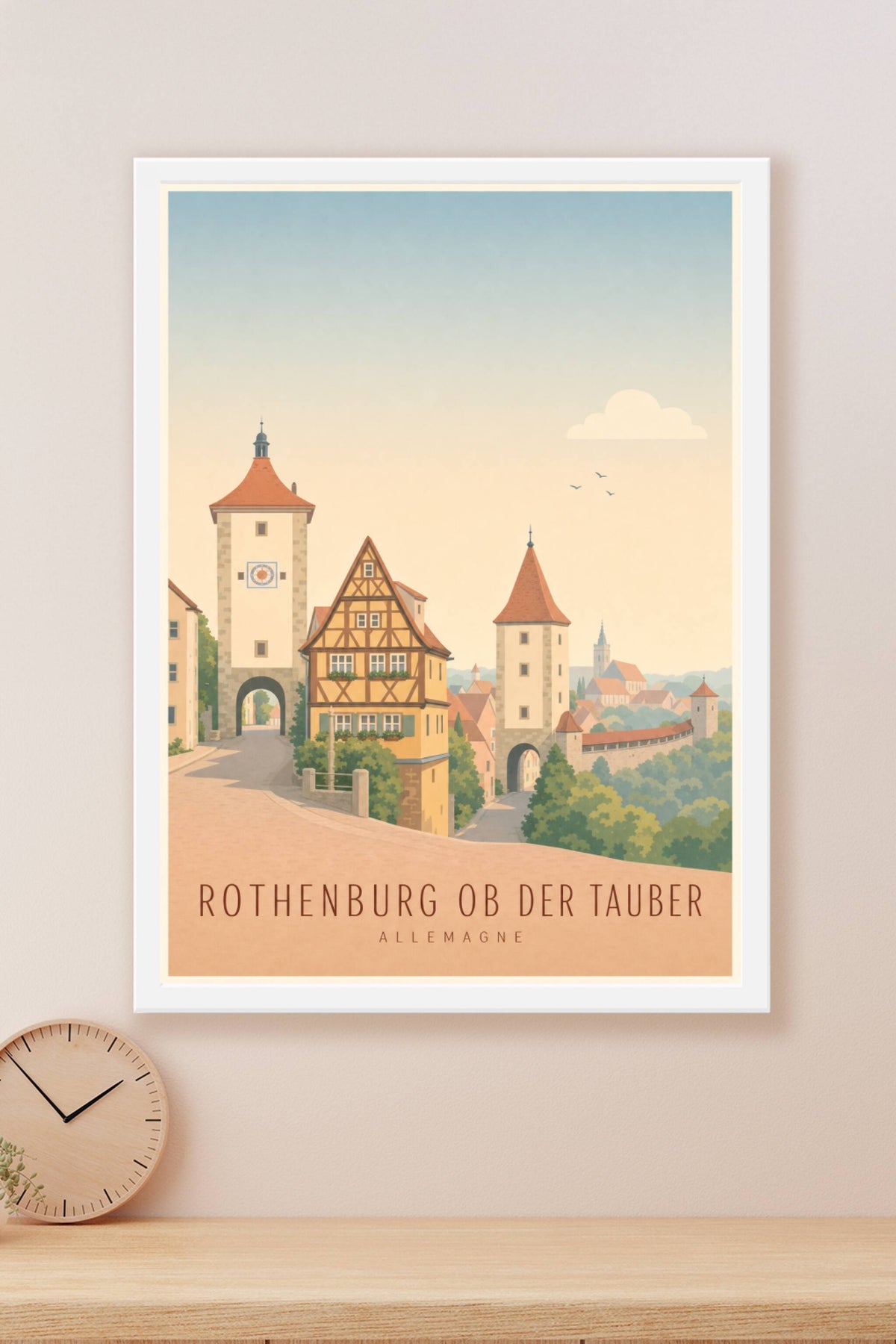 Affiche de Rothenburg ob der Tauber - Poster Calme
