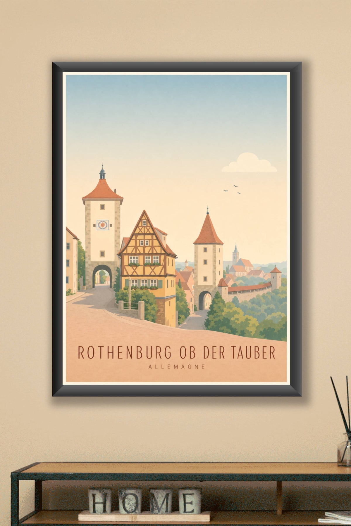 Affiche de Rothenburg ob der Tauber - Poster Calme