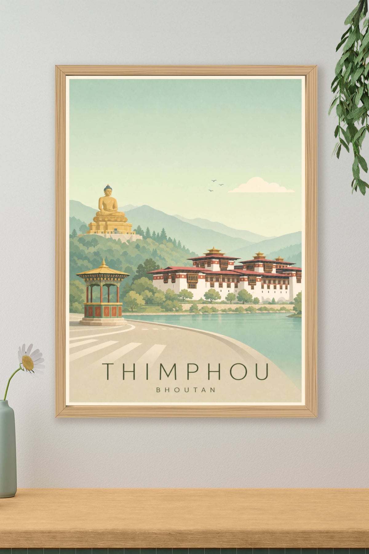 Affiche de Thimphou - Poster Calme