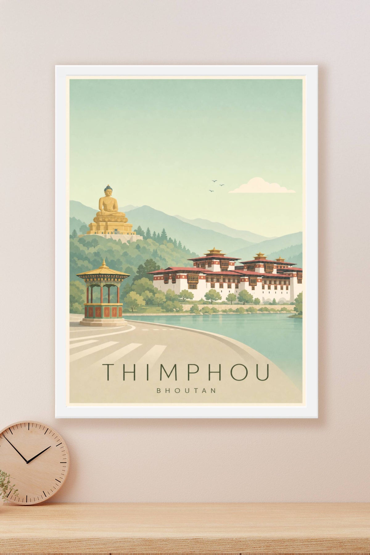 Affiche de Thimphou - Poster Calme