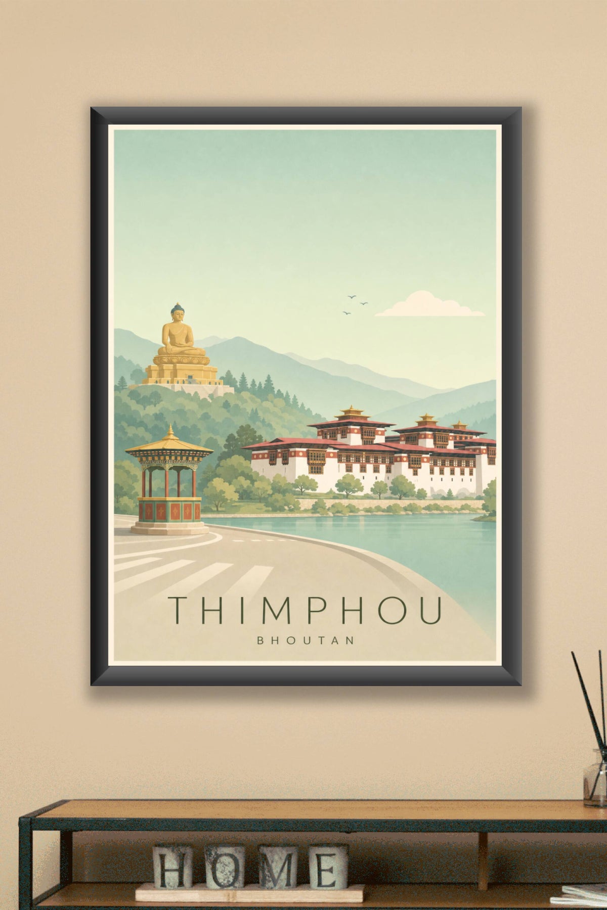 Affiche de Thimphou - Poster Calme