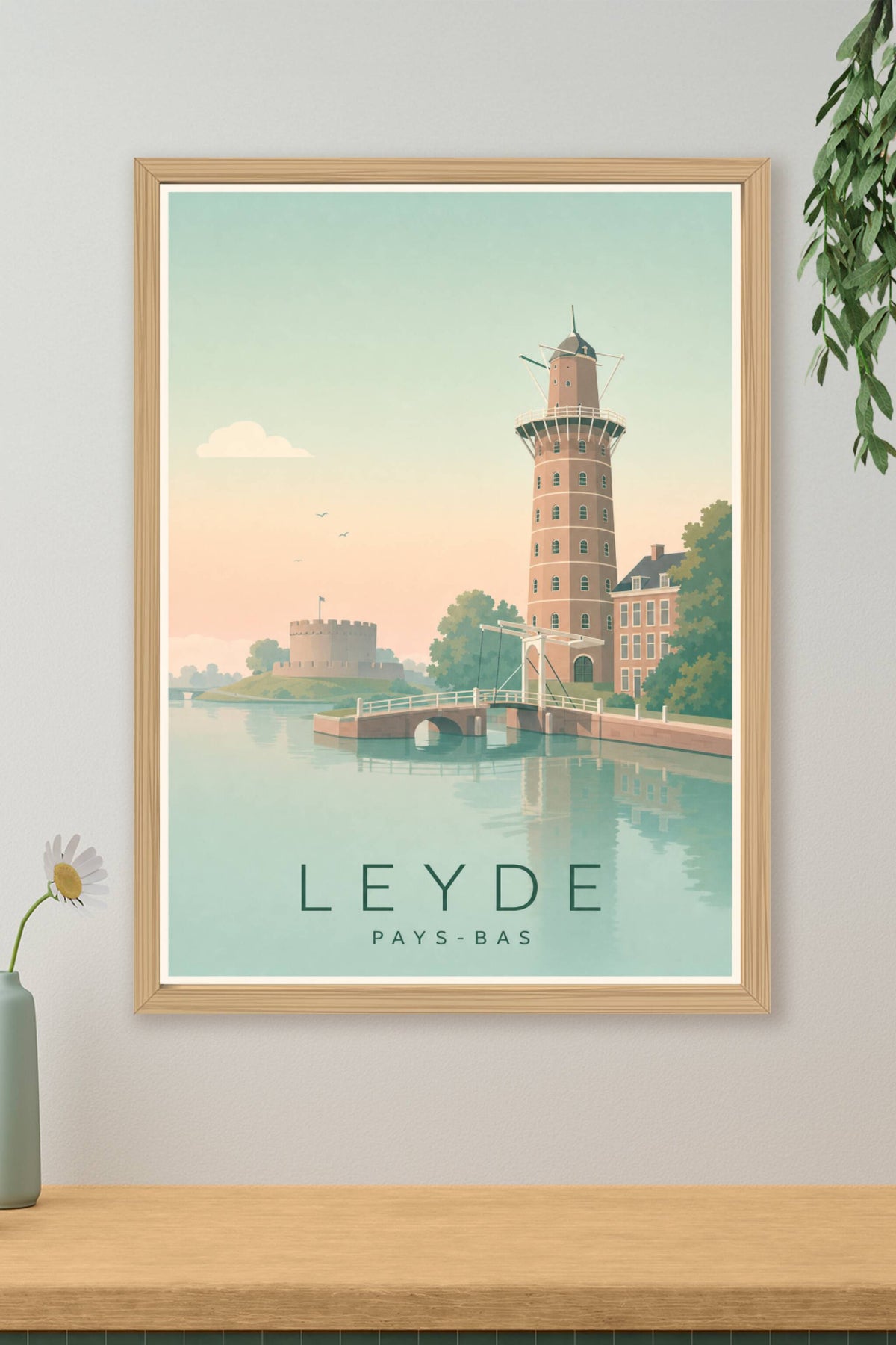 Affiche de Leyde - Poster Calme