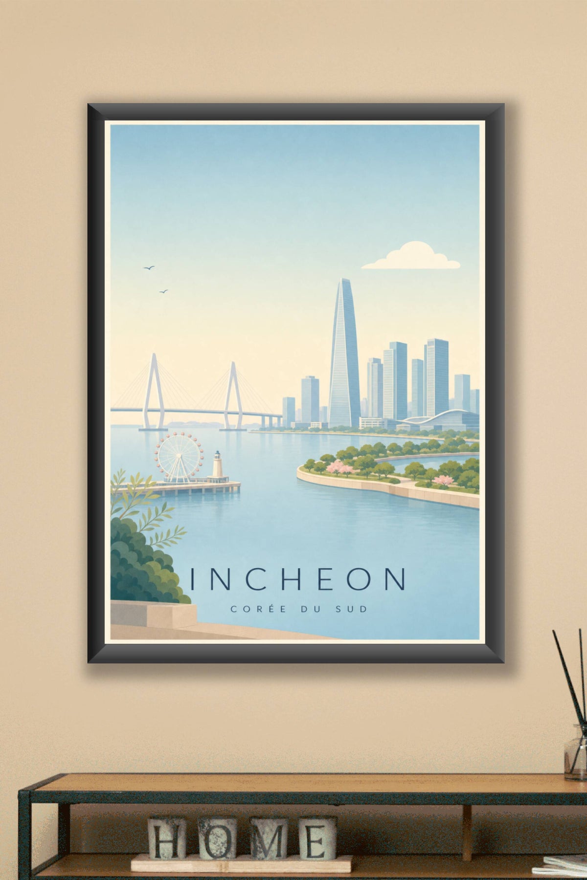 Affiche d'Incheon - Poster Calme
