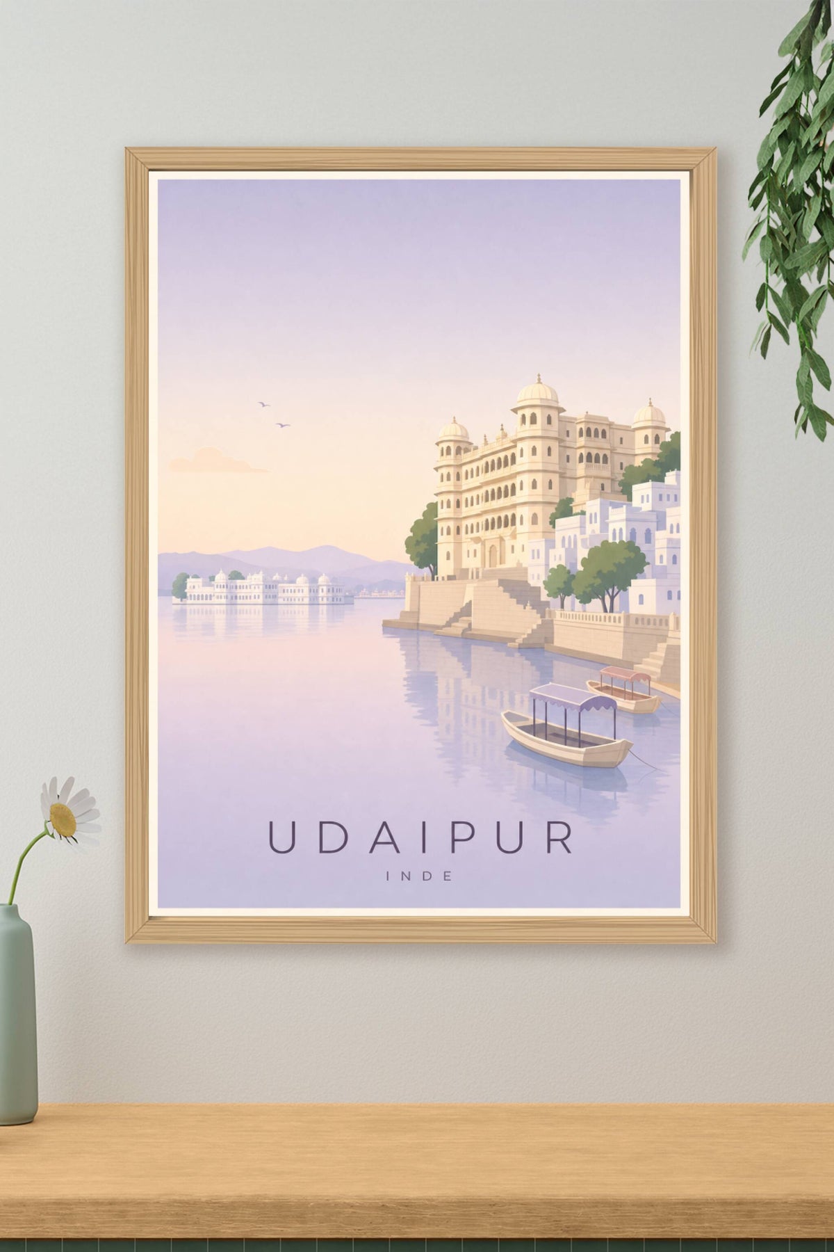 Affiche d'Udaipur - Poster Calme