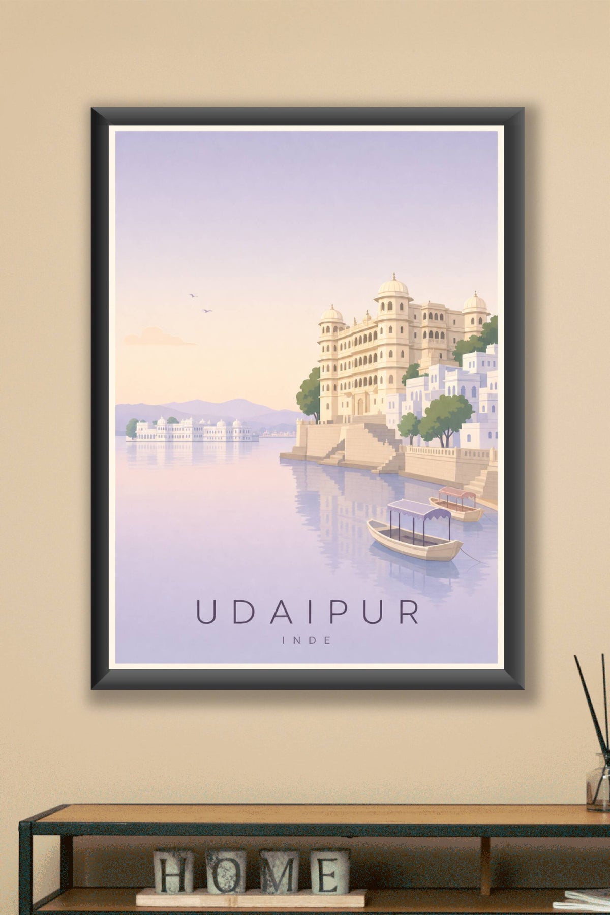 Affiche d'Udaipur - Poster Calme