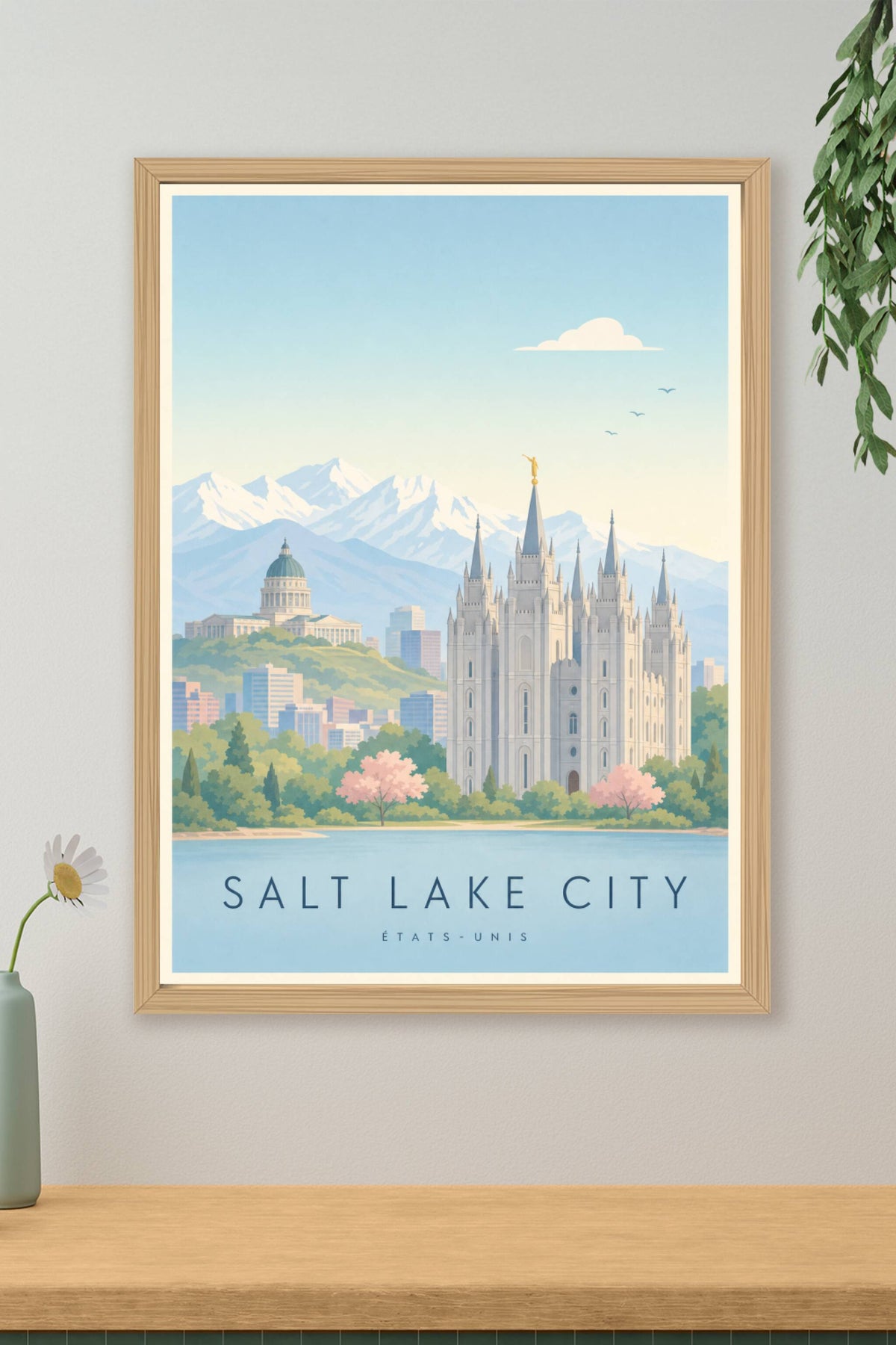 Affiche de Salt Lake City - Poster Calme