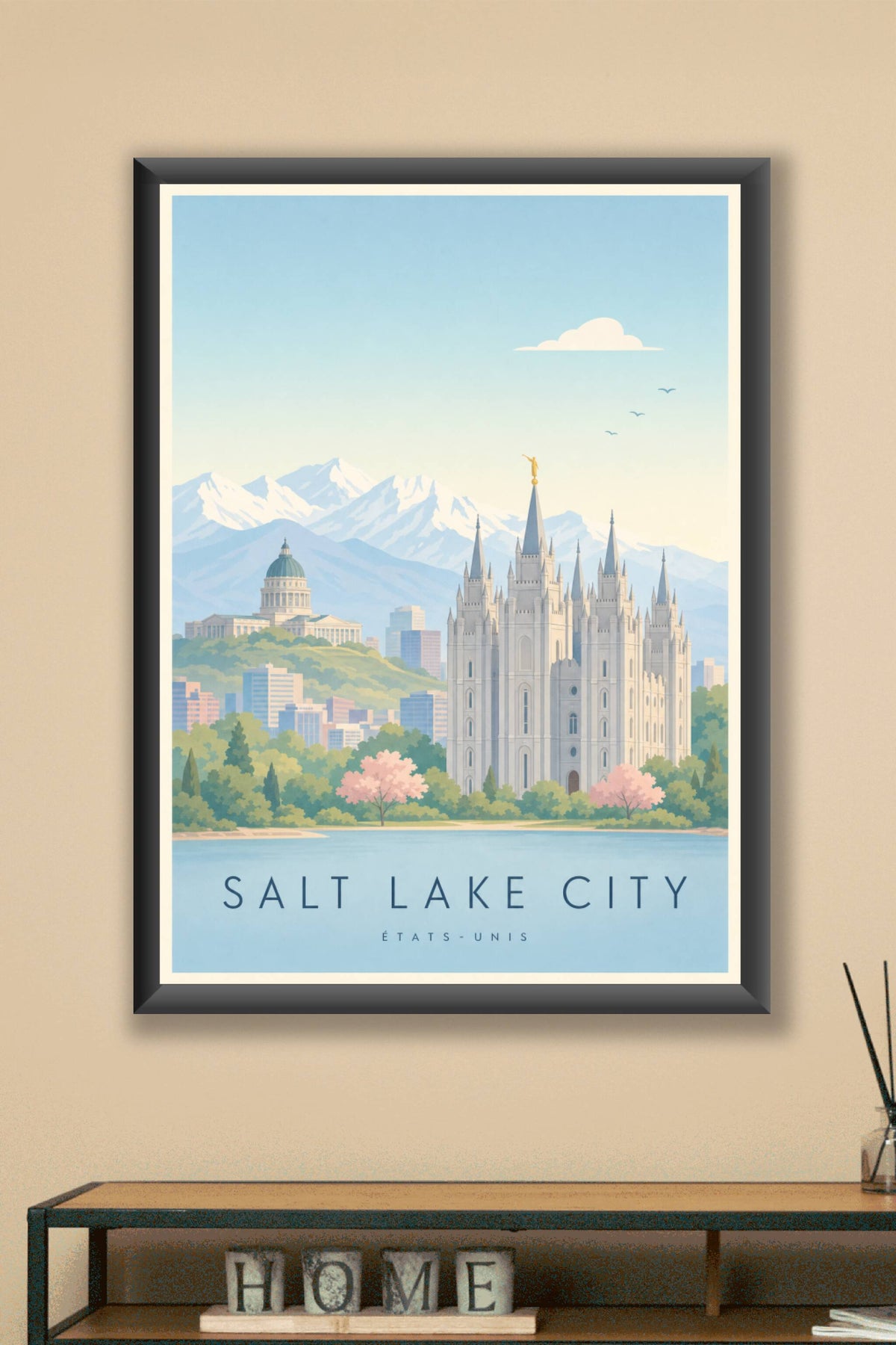 Affiche de Salt Lake City - Poster Calme