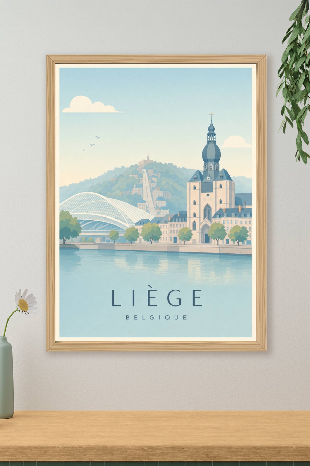 Affiche de Liège - Poster Calme