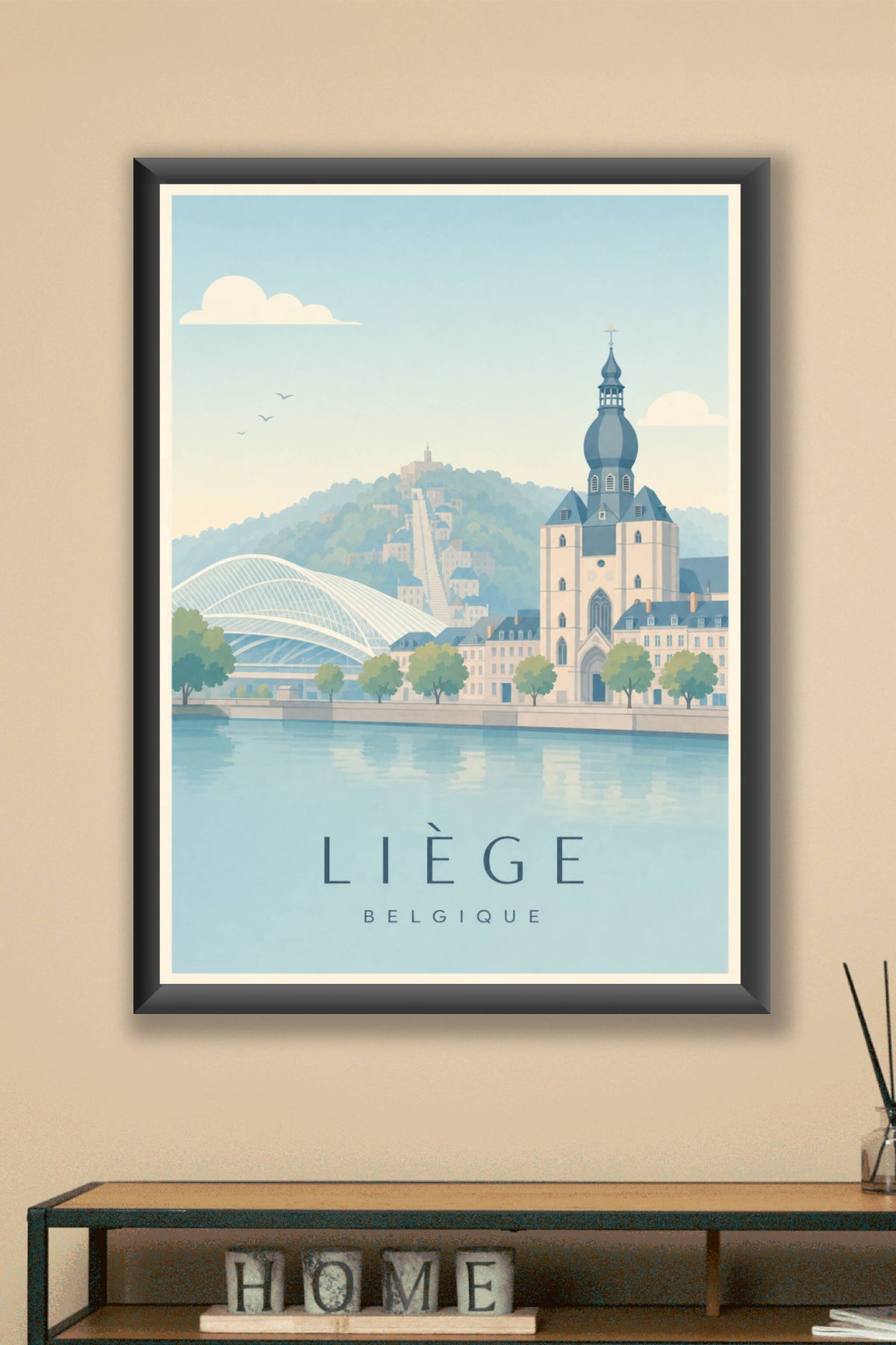 Affiche de Liège - Poster Calme