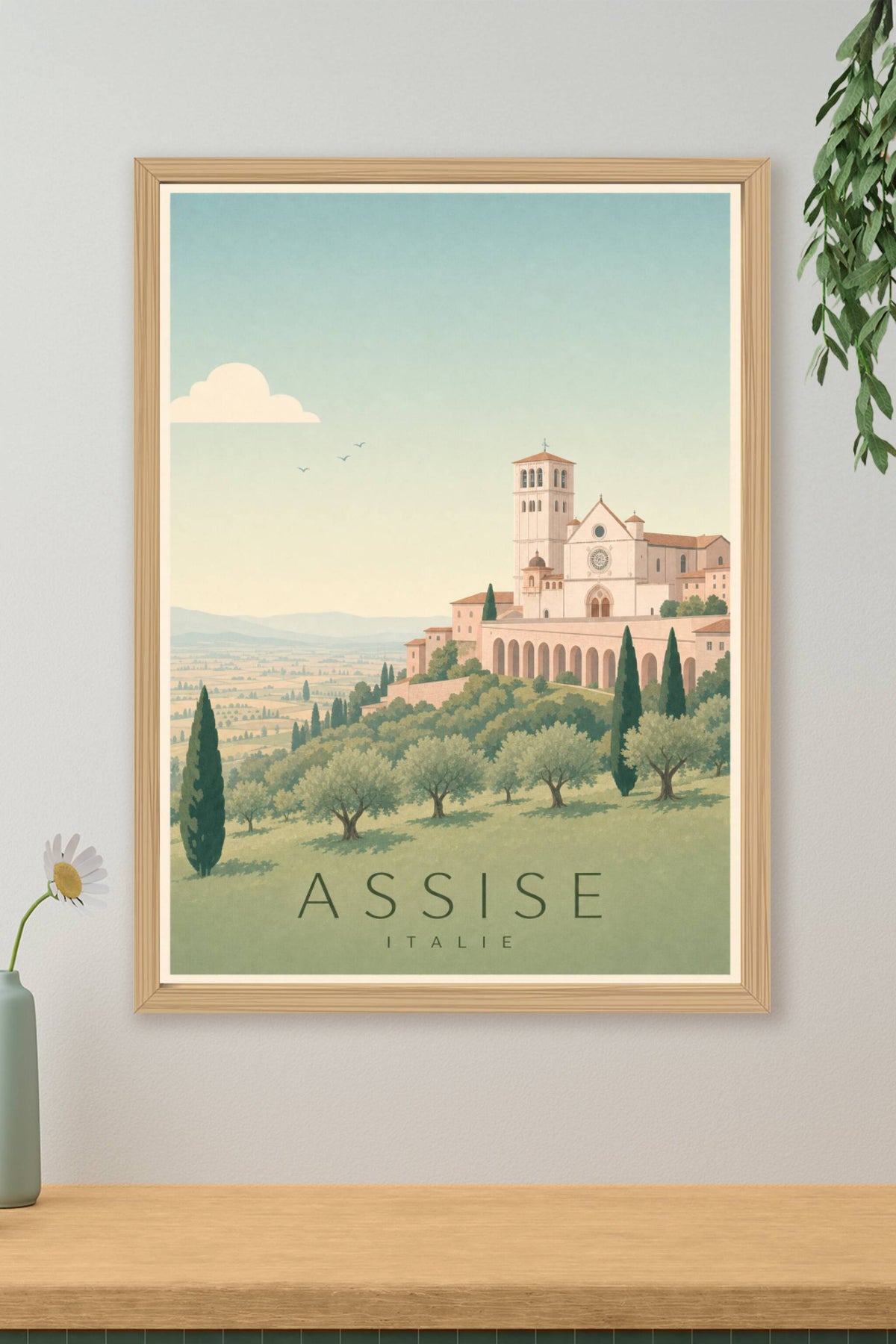 Affiche d'Assise - Poster Calme