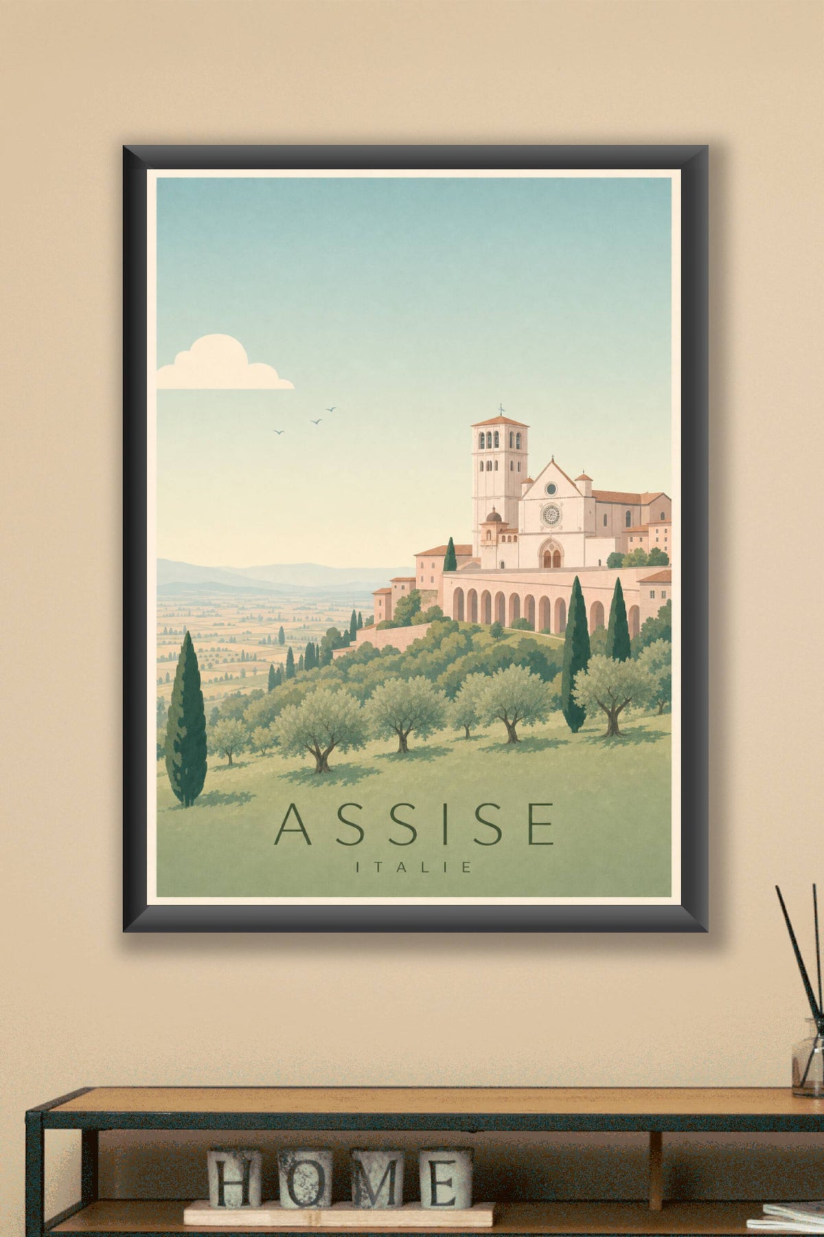 Affiche d'Assise - Poster Calme