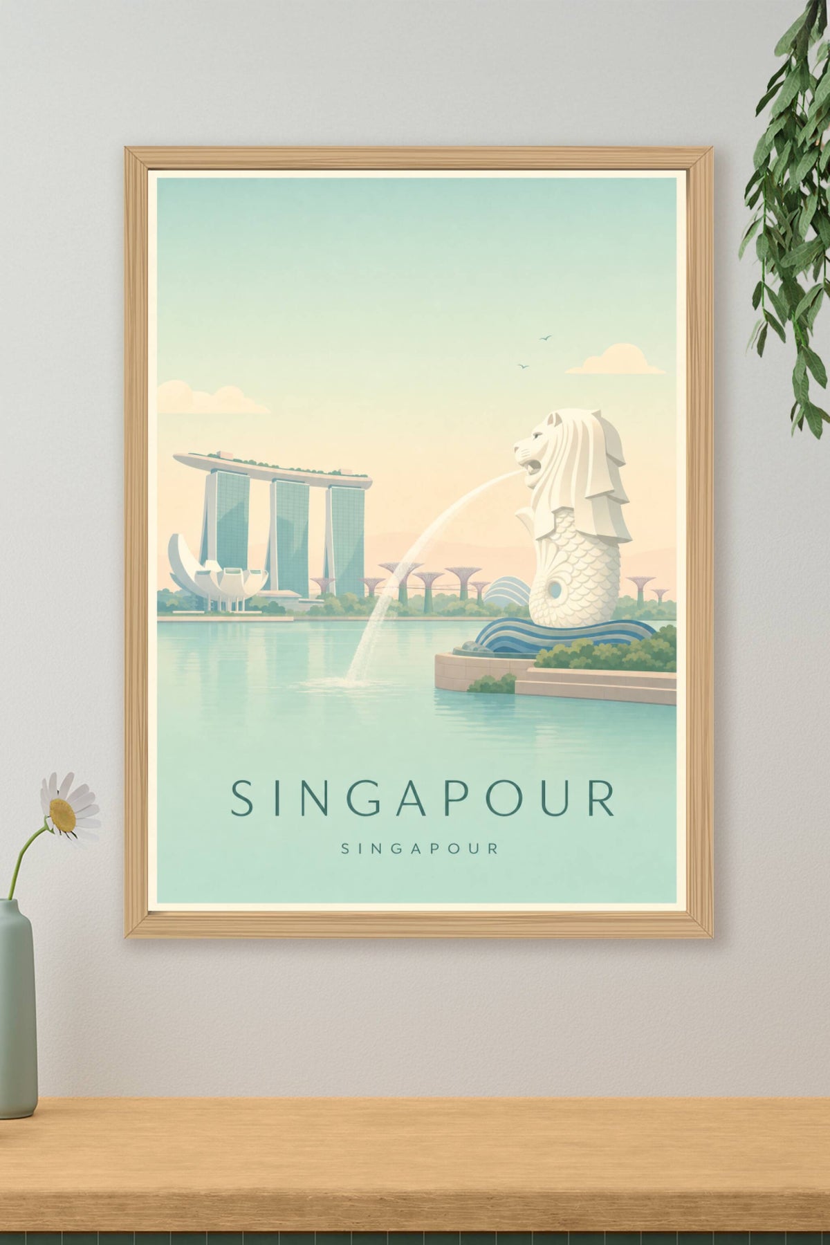 Affiche de Singapour - Poster Calme