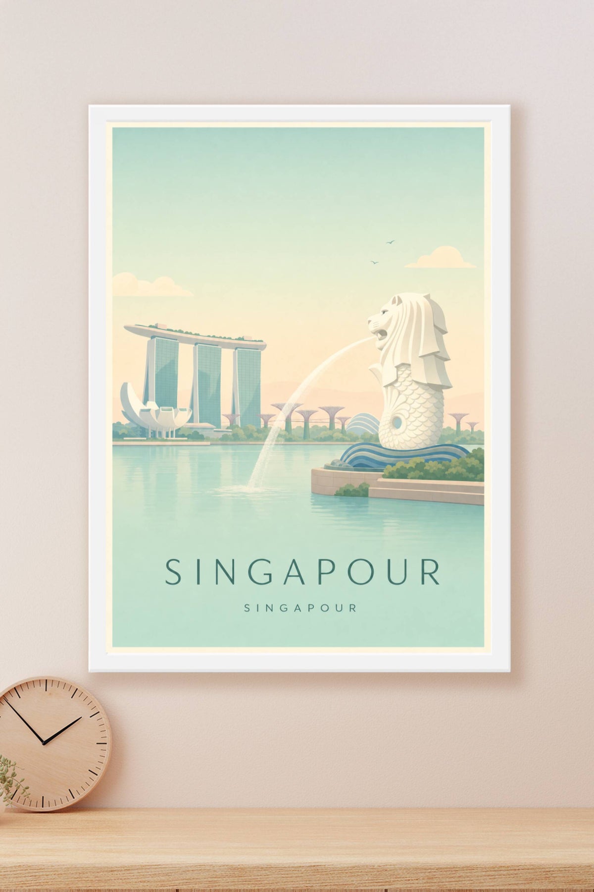 Affiche de Singapour - Poster Calme