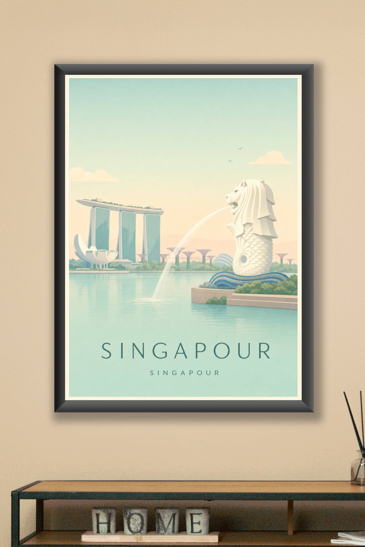 Affiche de Singapour - Poster Calme