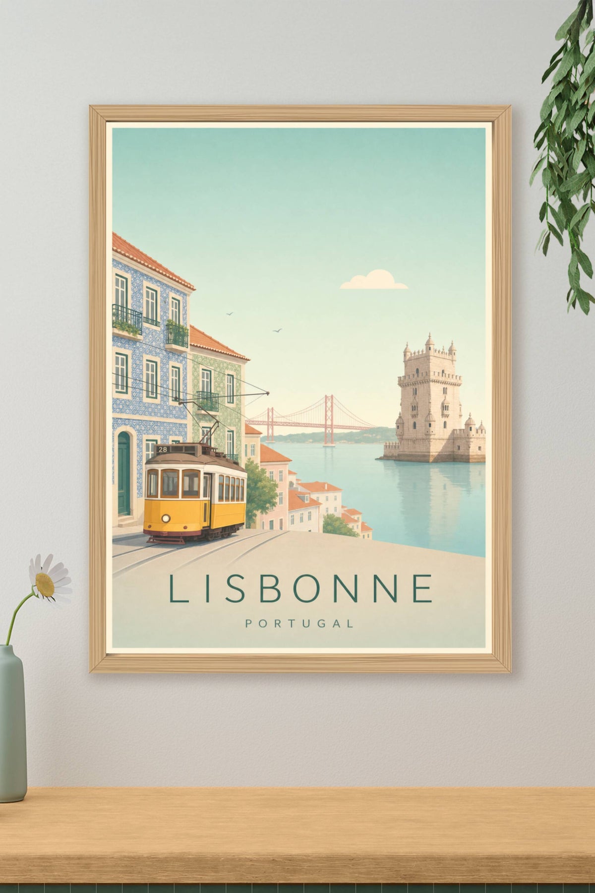 Affiche de Lisbonne - Poster Calme