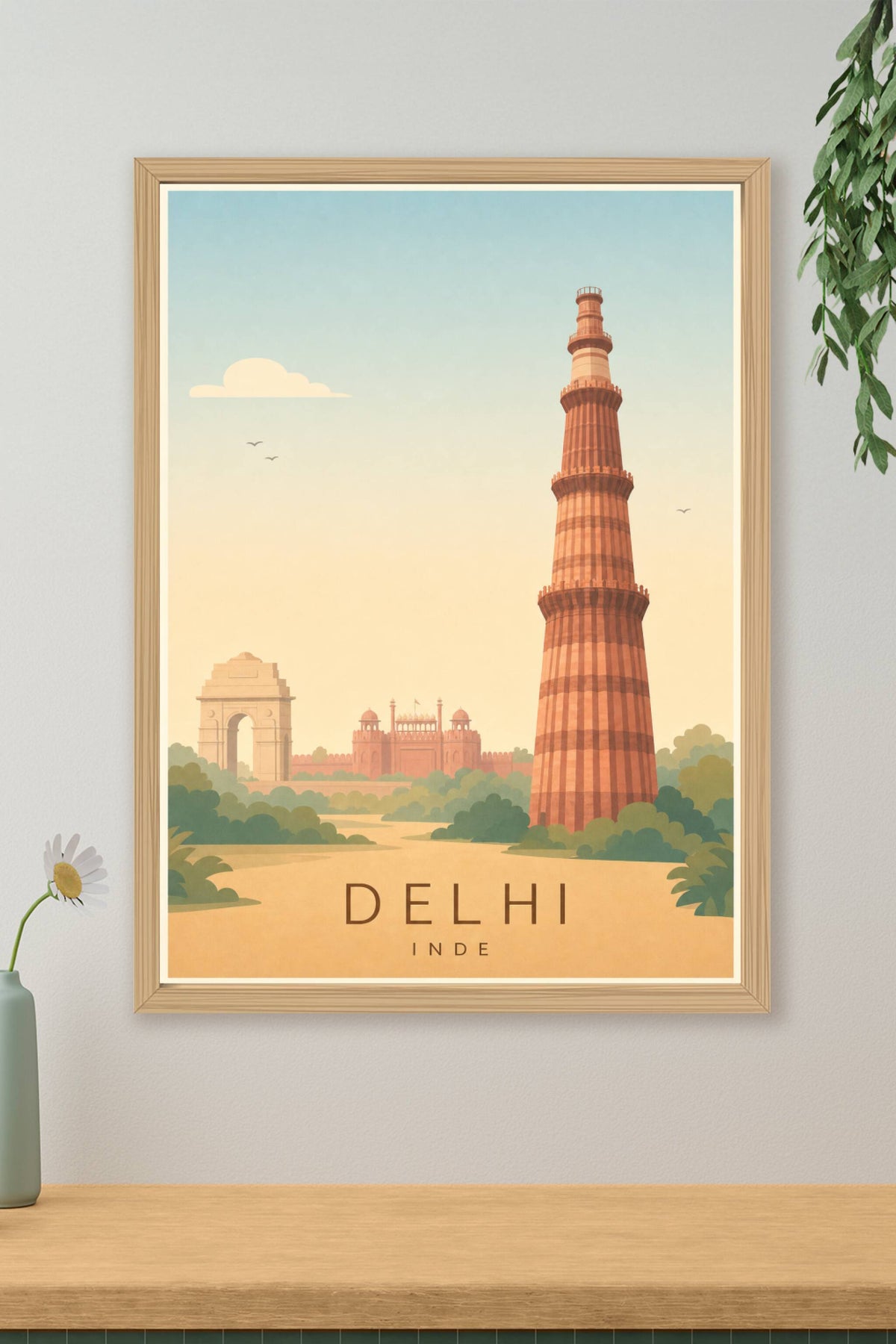 Affiche de Delhi - Poster Calme