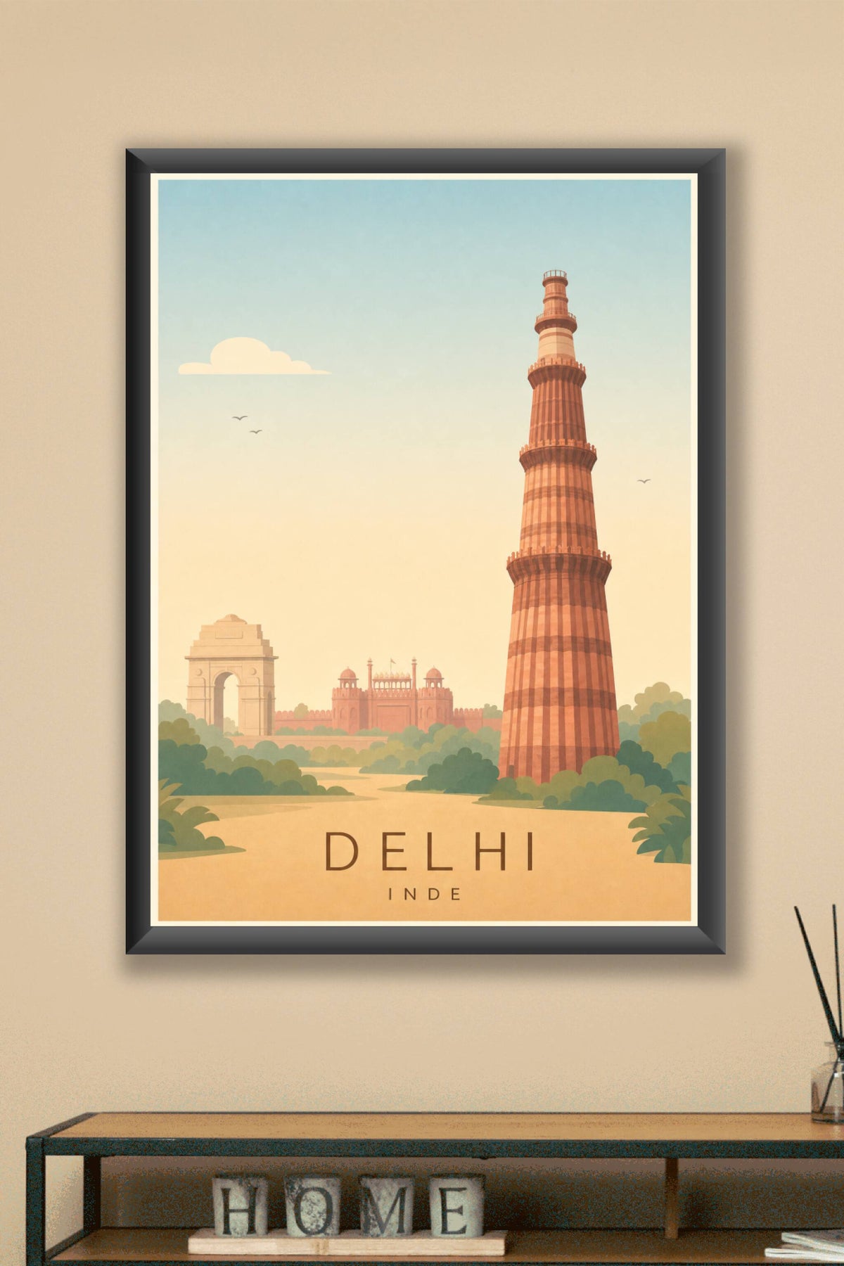 Affiche de Delhi - Poster Calme