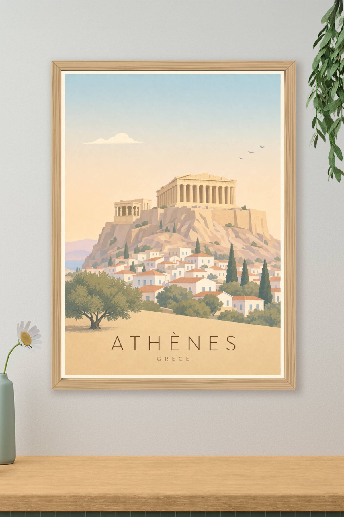 Affiche d'Athènes - Poster Calme