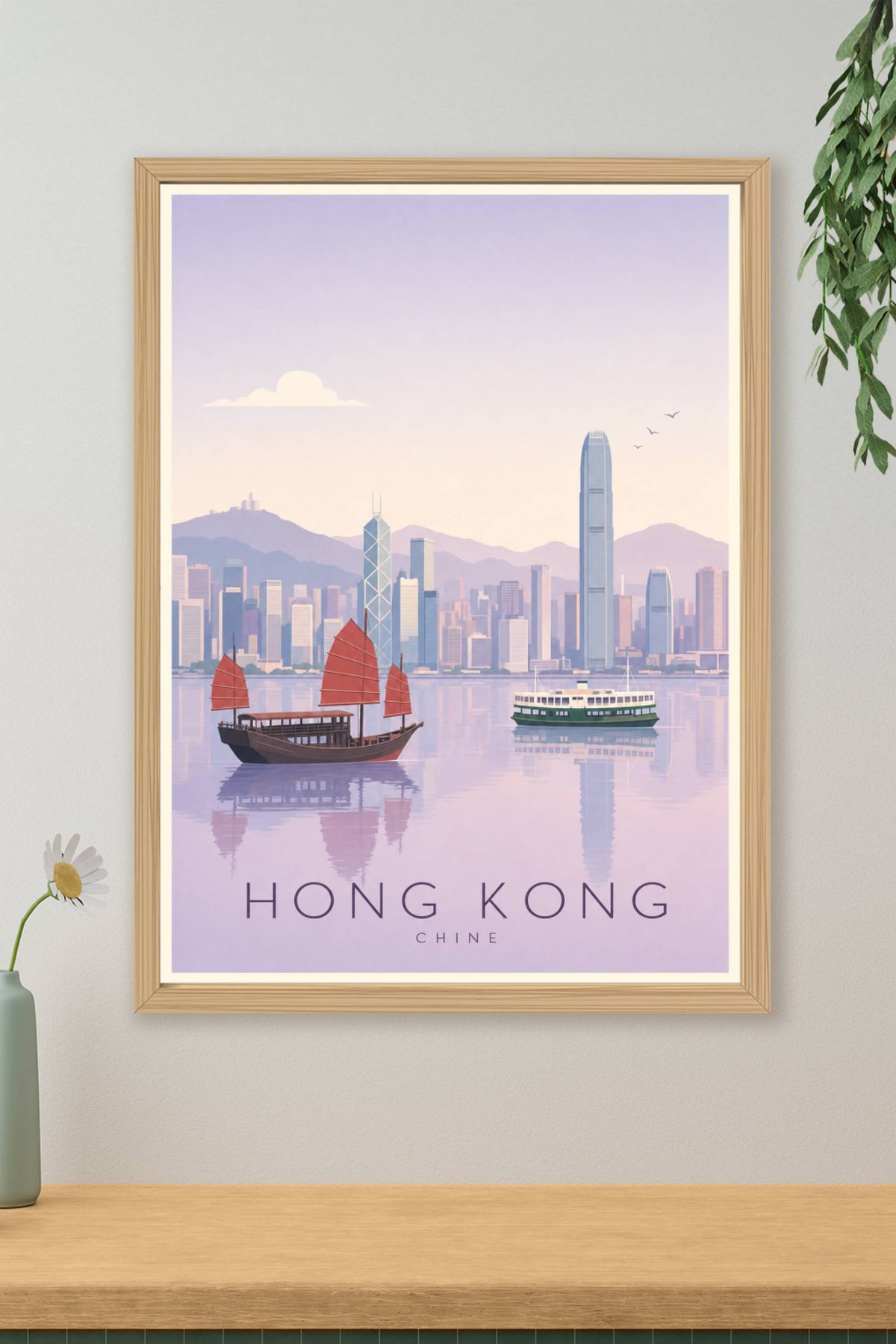 Affiche de Hong Kong - Poster Calme