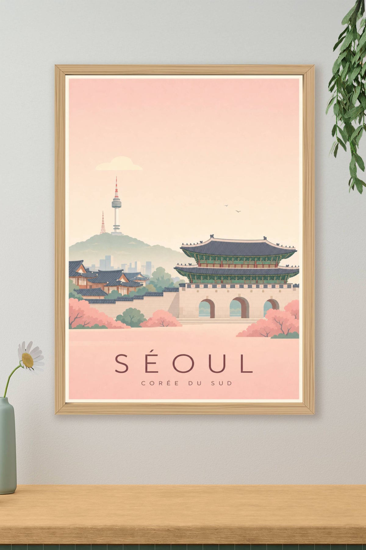Affiche de Séoul - Poster Calme