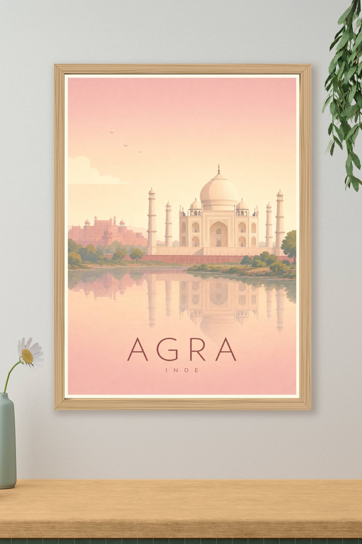 Affiche d'Agra - Poster Calme