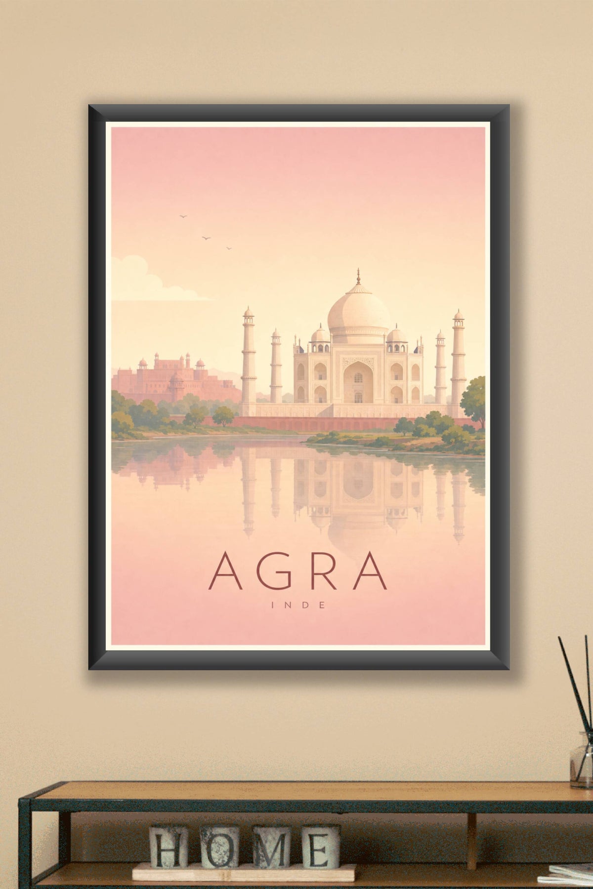 Affiche d'Agra - Poster Calme