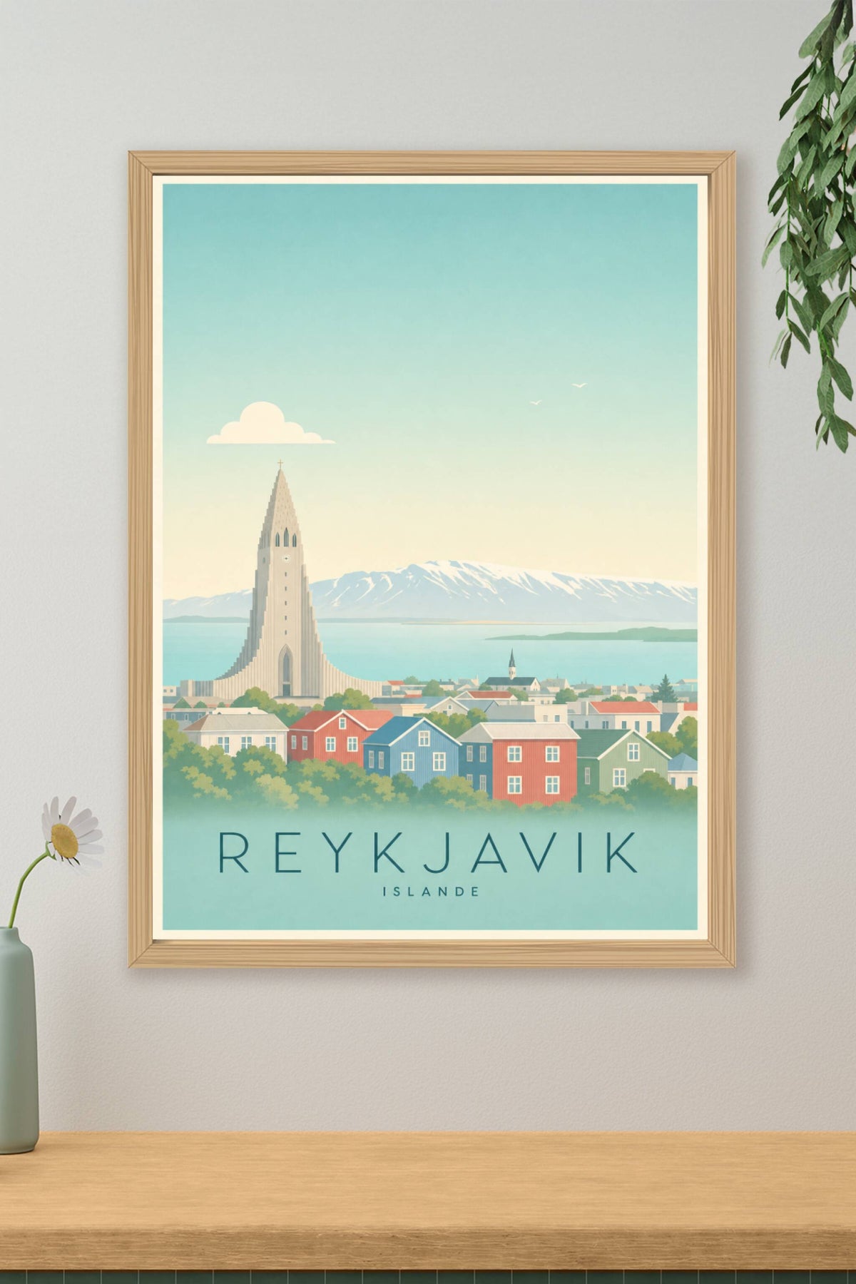 Affiche de Reykjavik - Poster Calme