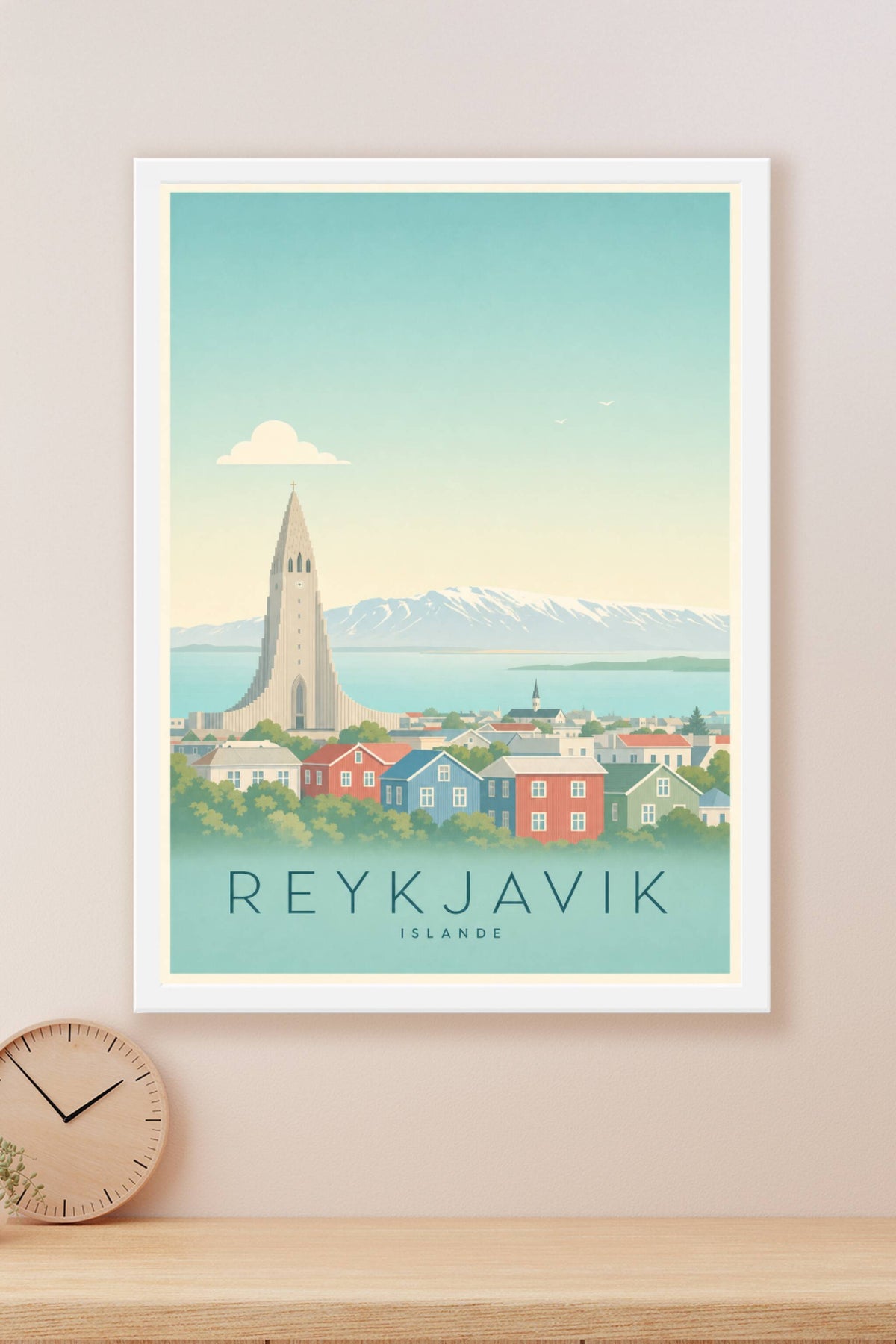 Affiche de Reykjavik - Poster Calme
