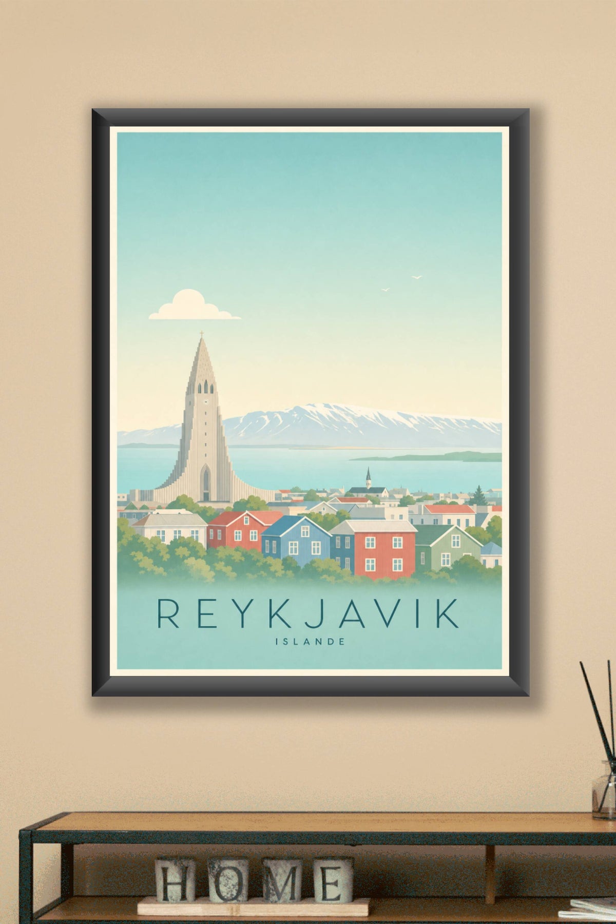 Affiche de Reykjavik - Poster Calme