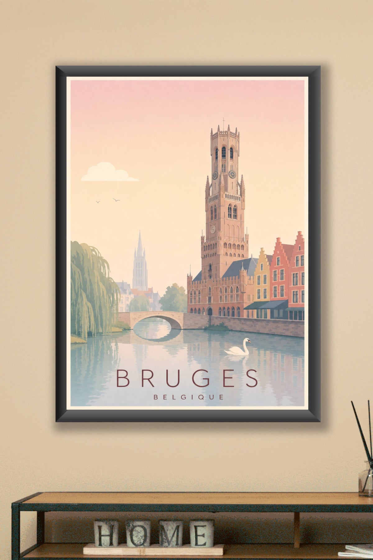 Affiche de Bruges - Poster Calme
