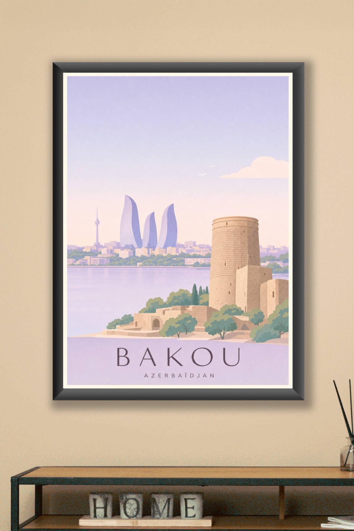Affiche de Bakou - Poster Calme